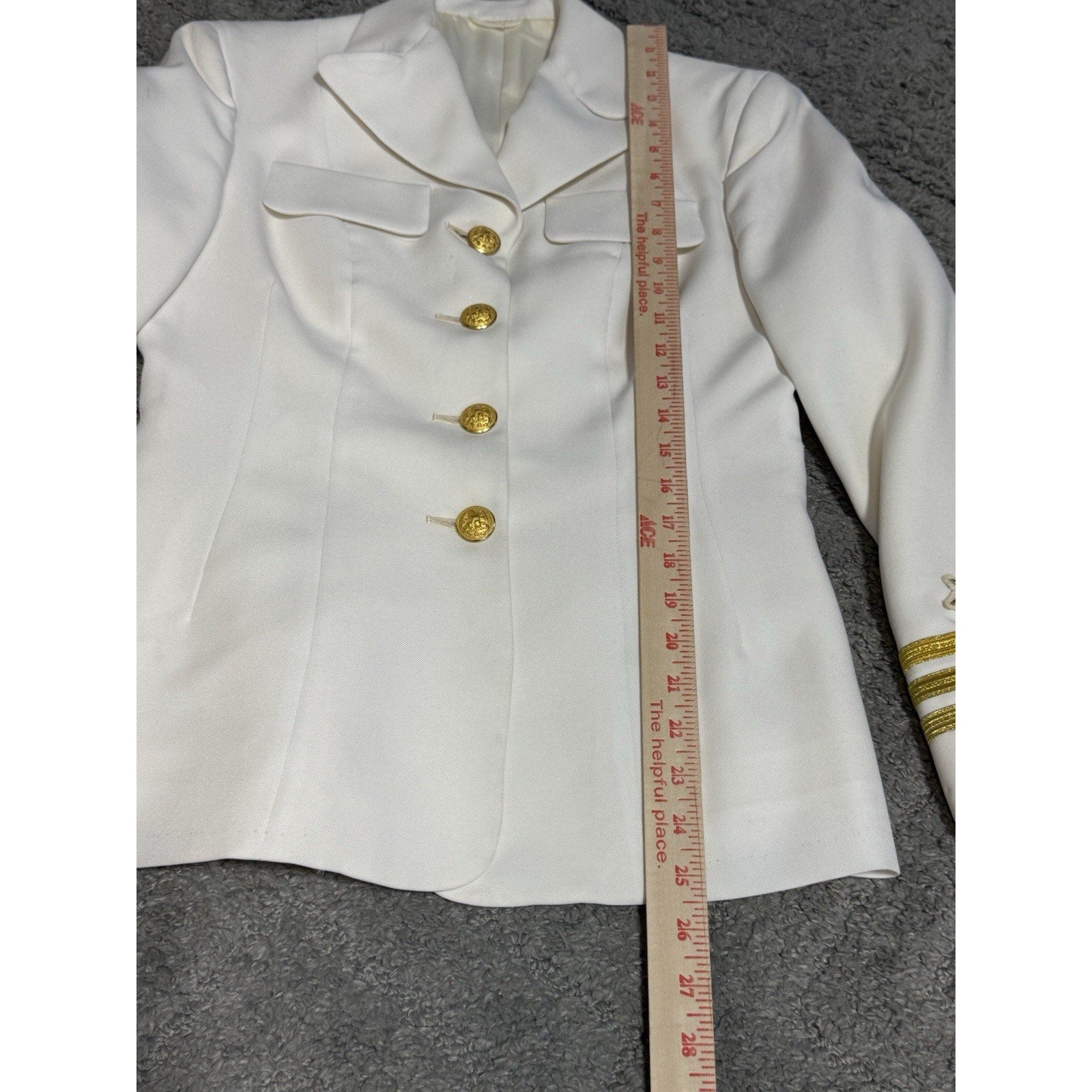 Vintage US Navy USN Women Uniform Jacket Skirt Set Star Emblem Excellent Shape