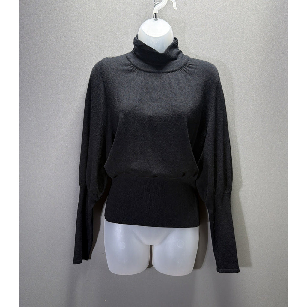 EXPRESS Mock Neck Puff Sleeve Sweater Sz S New With Tags