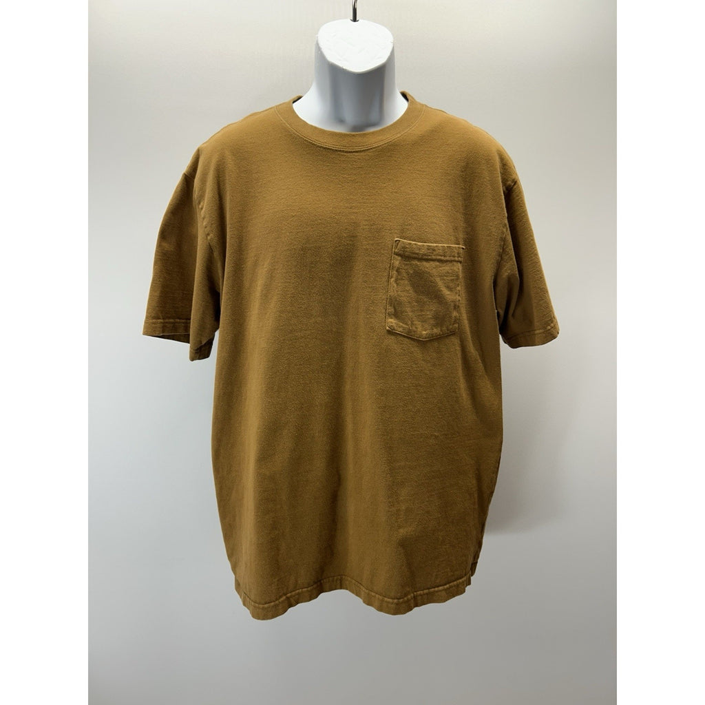 Dickies Mens Large Brown Short Sleeve T-shirt.