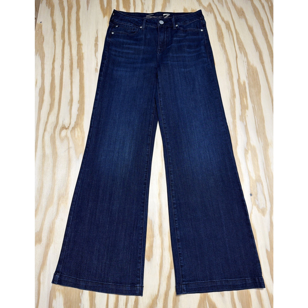 Seven Jeans Bella High Rise Wide Leg Denim Jeans Woman’s Size 8 31x32