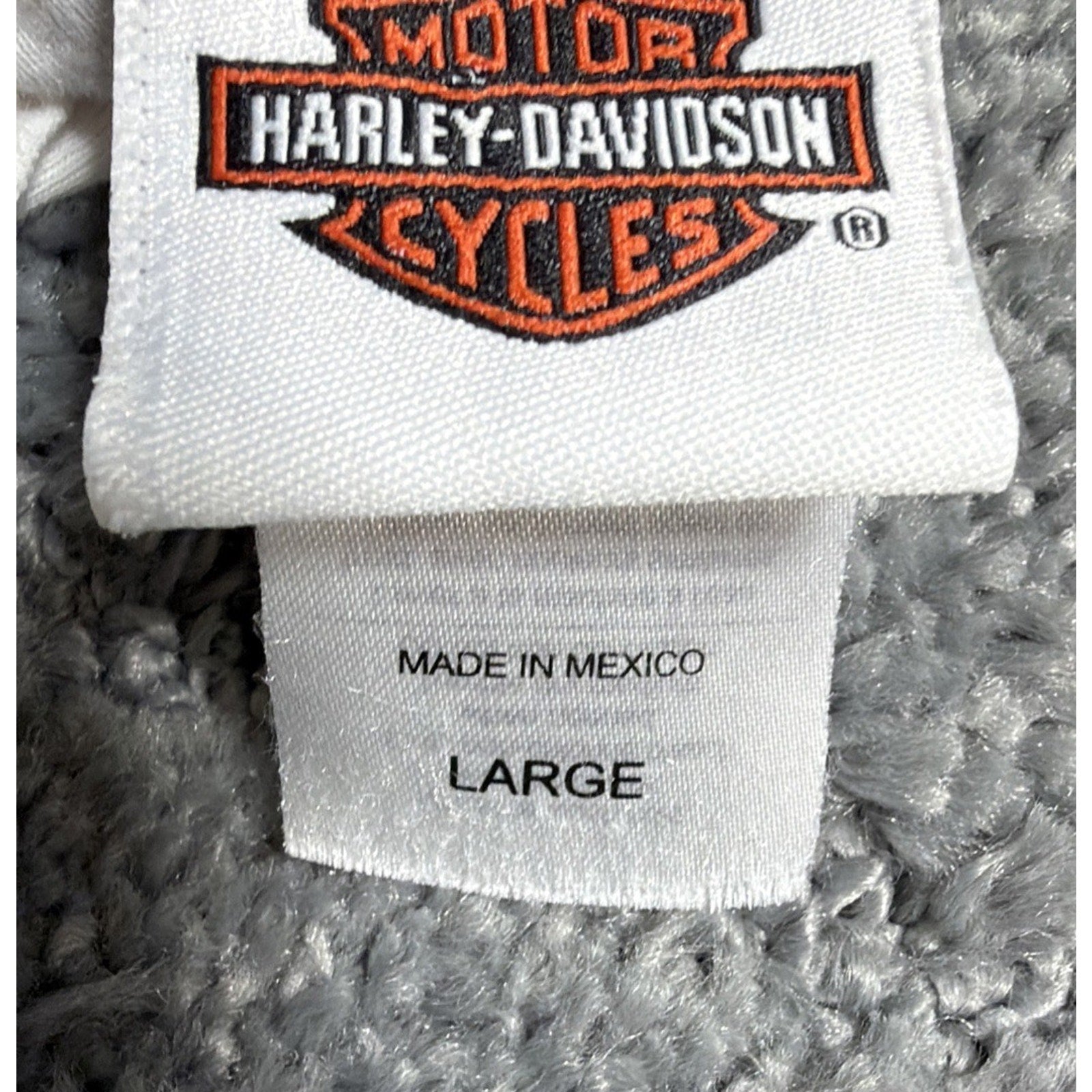 Harley-Davidson Shirt Womens Large Long Sleeve V Neck Bar And Shield 2014 Biker
