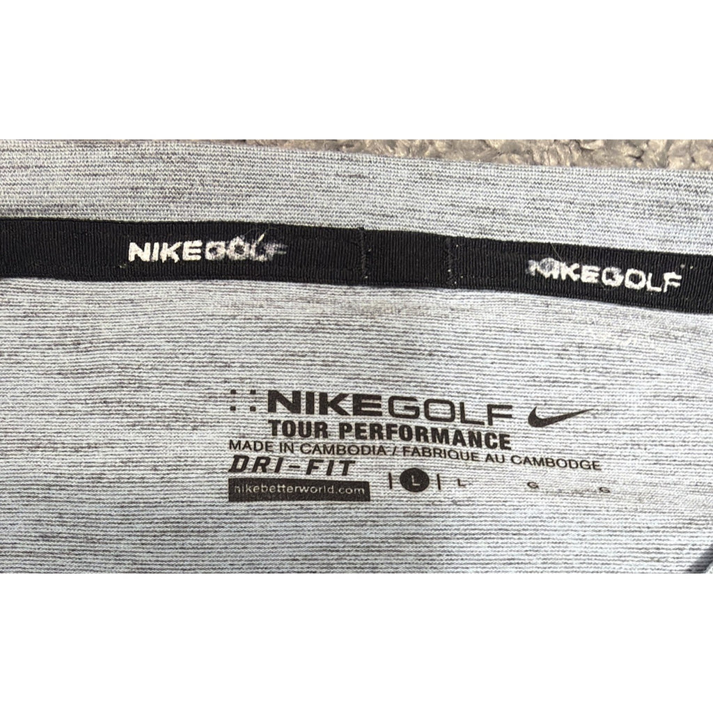 Nike Golf Tour Performance Augusta Long Sleeve V-Neck Dri-Fit Shirt Size L