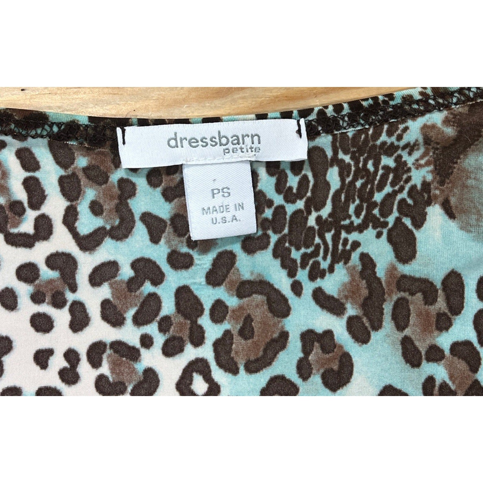 Dressbarn Women’s Size Petite Small Surplice Neckline Top Made In USA