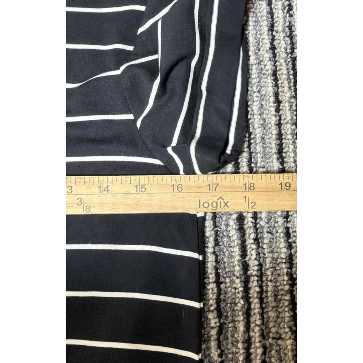 C and C California Womens M Short Sleeve Black White Striped Shirt Dress NWOT