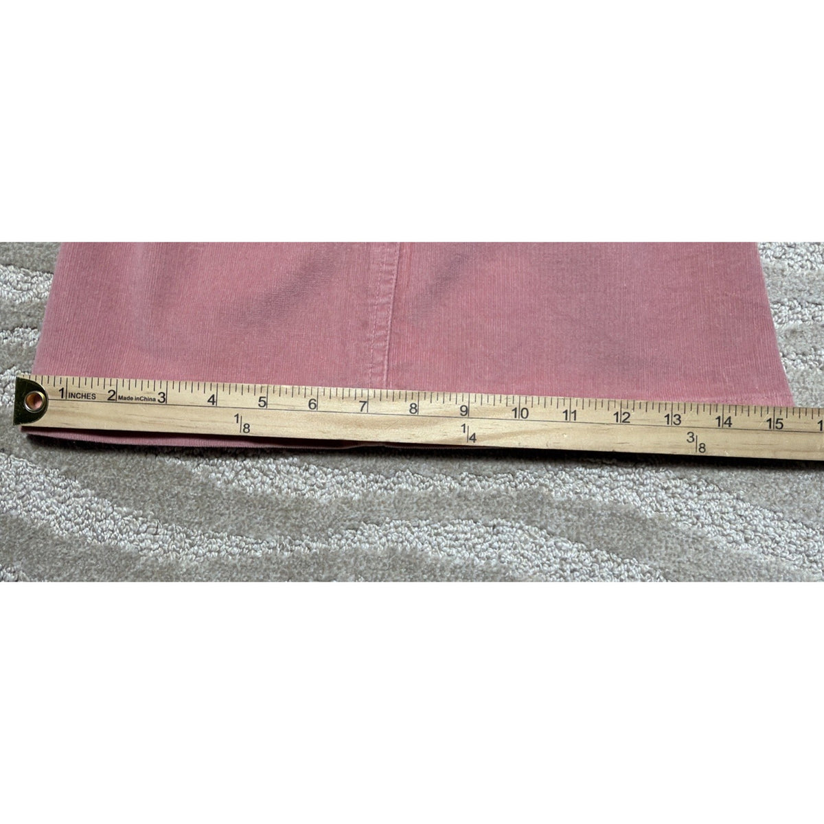 Coast 2 Coast Women Corduroy High Rise Wide Leg Flare Cropped Pants Pink Size 6