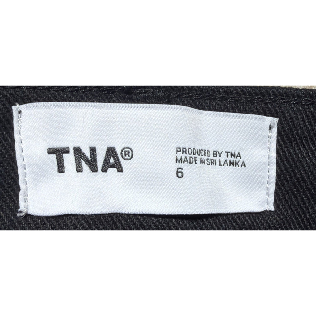 Aritzia TNA Womens Cargo Pants Size 6 Black Drawstring Ankle 30x31 NWOT