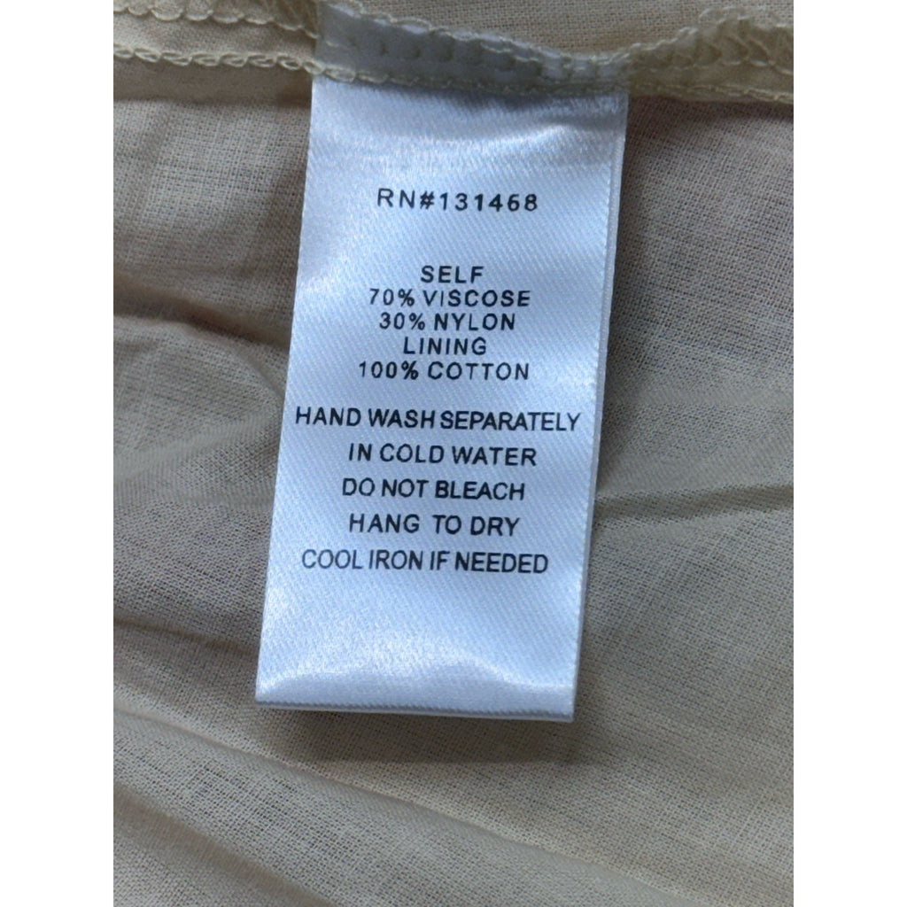 Fate Cream Floral Multi Color Shift Dress Small