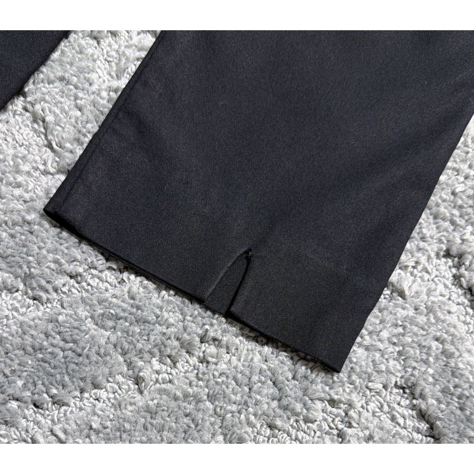 Chicos Size 0 Pants Crop Short Black Pull On Flat Front Womens Career Casual 4