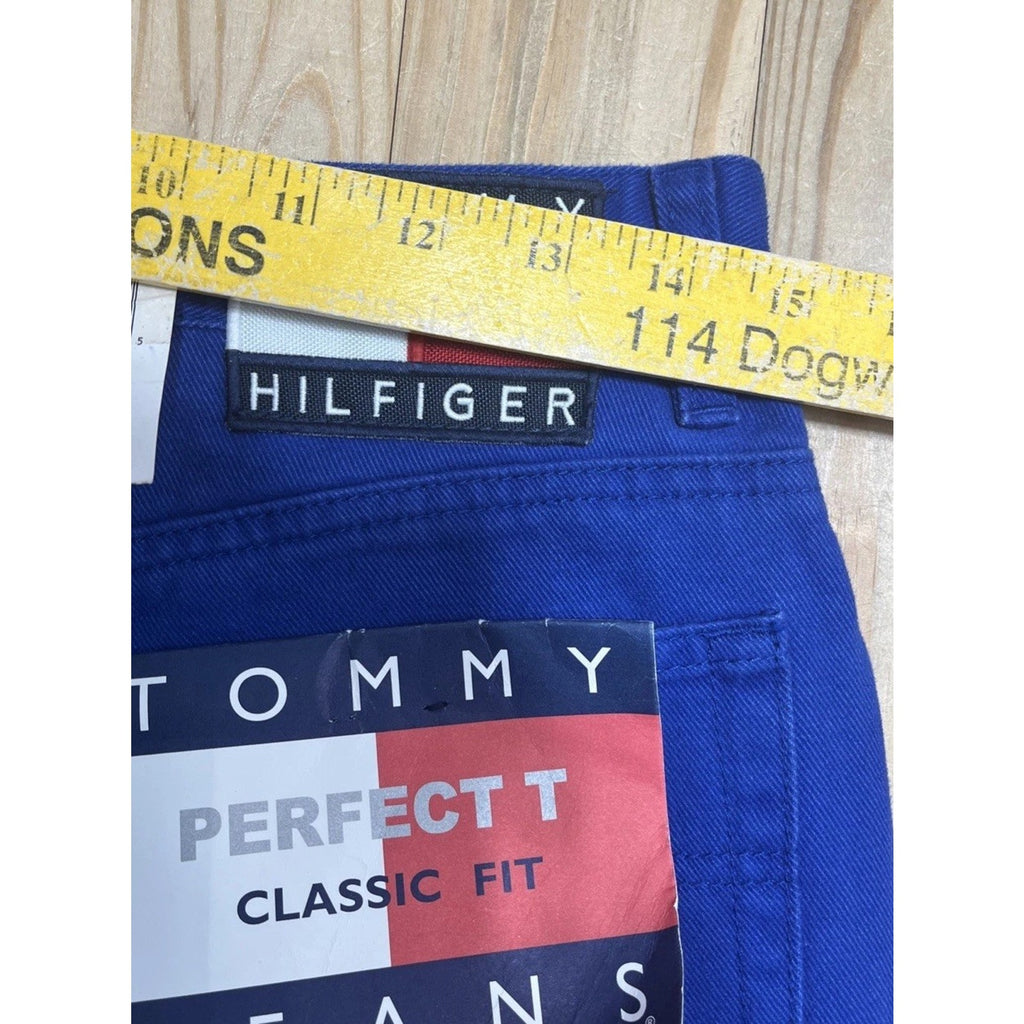 Vintage Women's Tommy Hilfiger Cobalt Blue Denim High Rise Mom Jeans - Sz 10 NWT