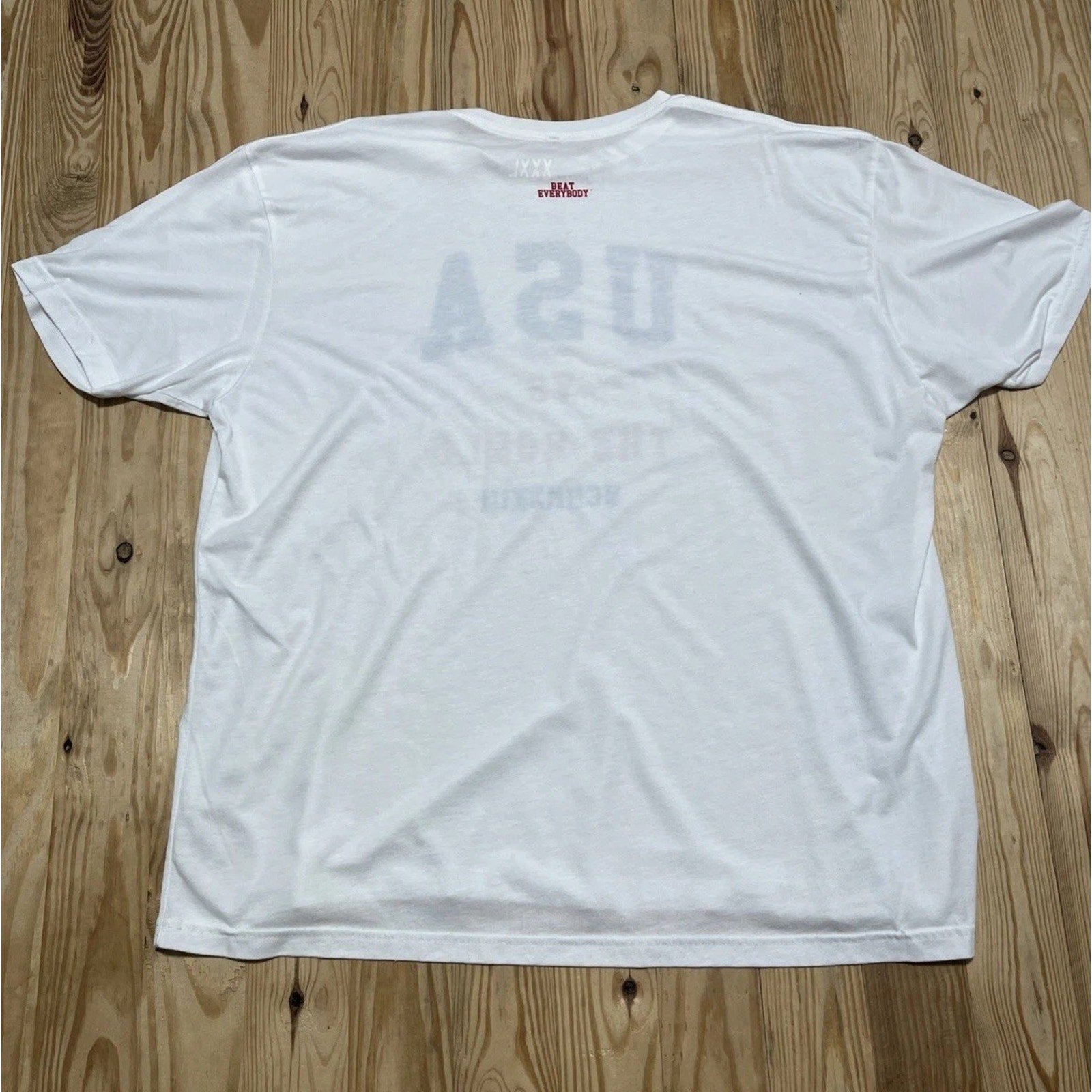 USA Beat Everybody USA Women Soccer Team Shirt WCMMXIX Size XXXL White