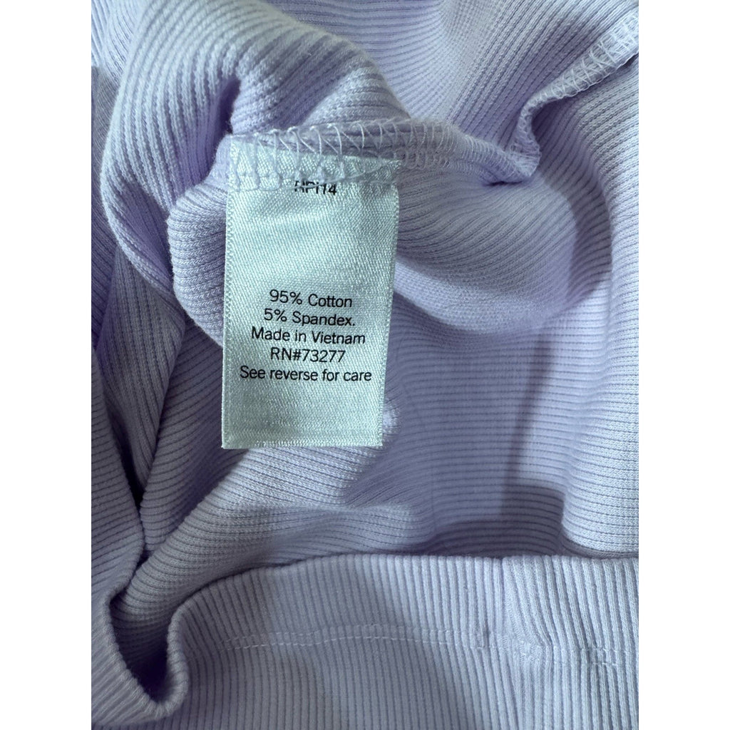 Ladies Apt. 9 Purple Ribbed Slim Fitting Dress Open Back Size Small