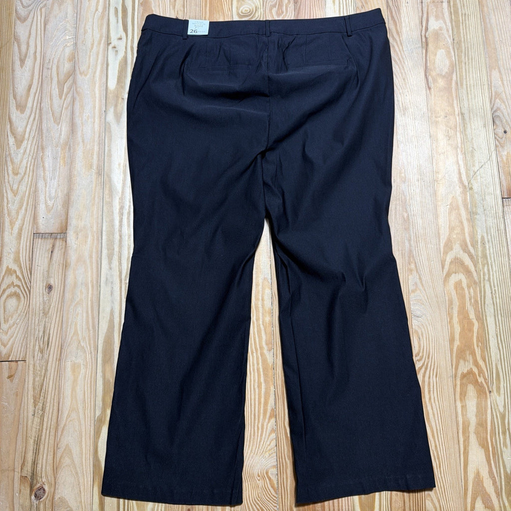 NWT Womens Pants LANE BRYANT Black 4 Season Signature Fit Boot High Rise Plus 26