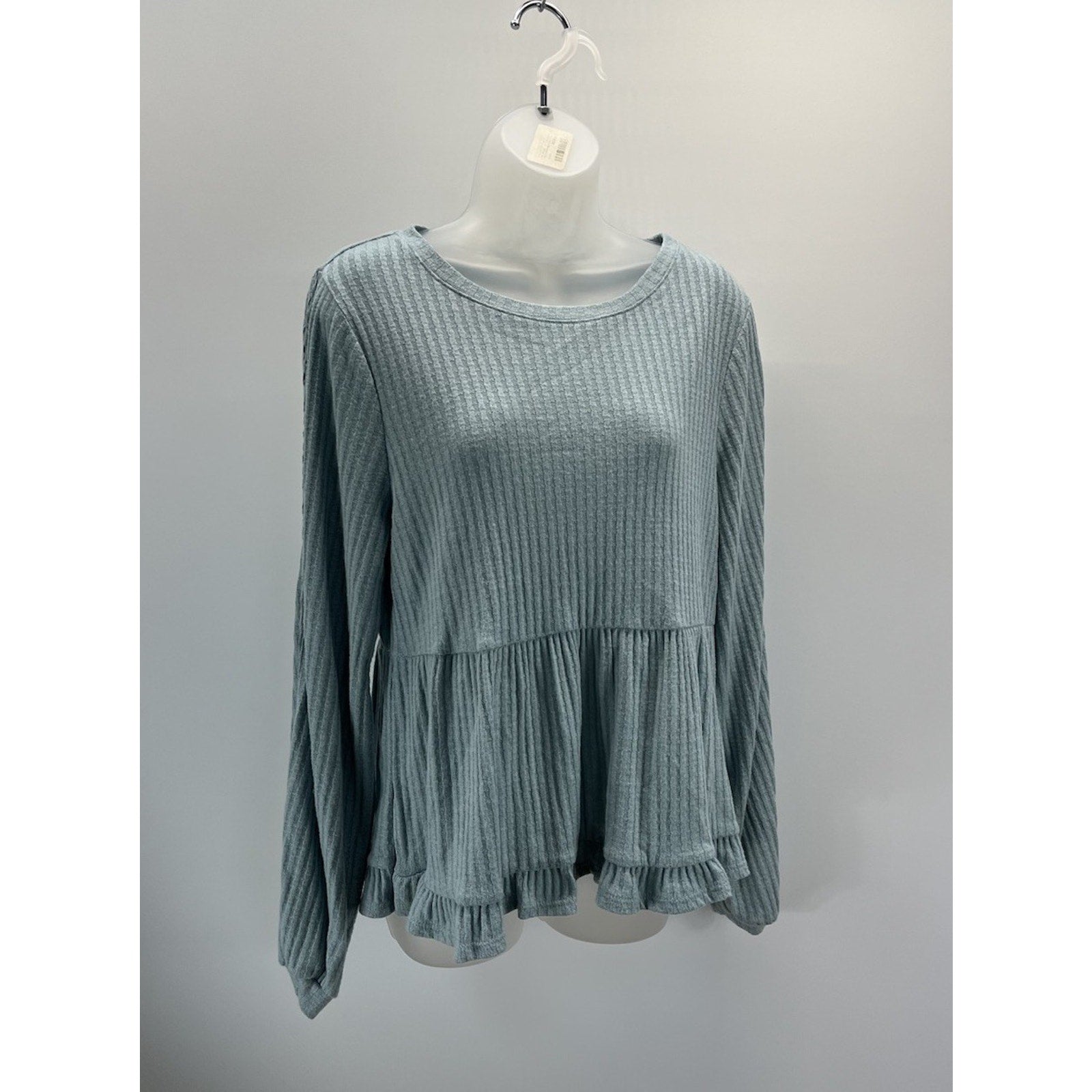 Eyeshadow Large women's ribbed knit long sleeve w/side cutout pattern new NWT