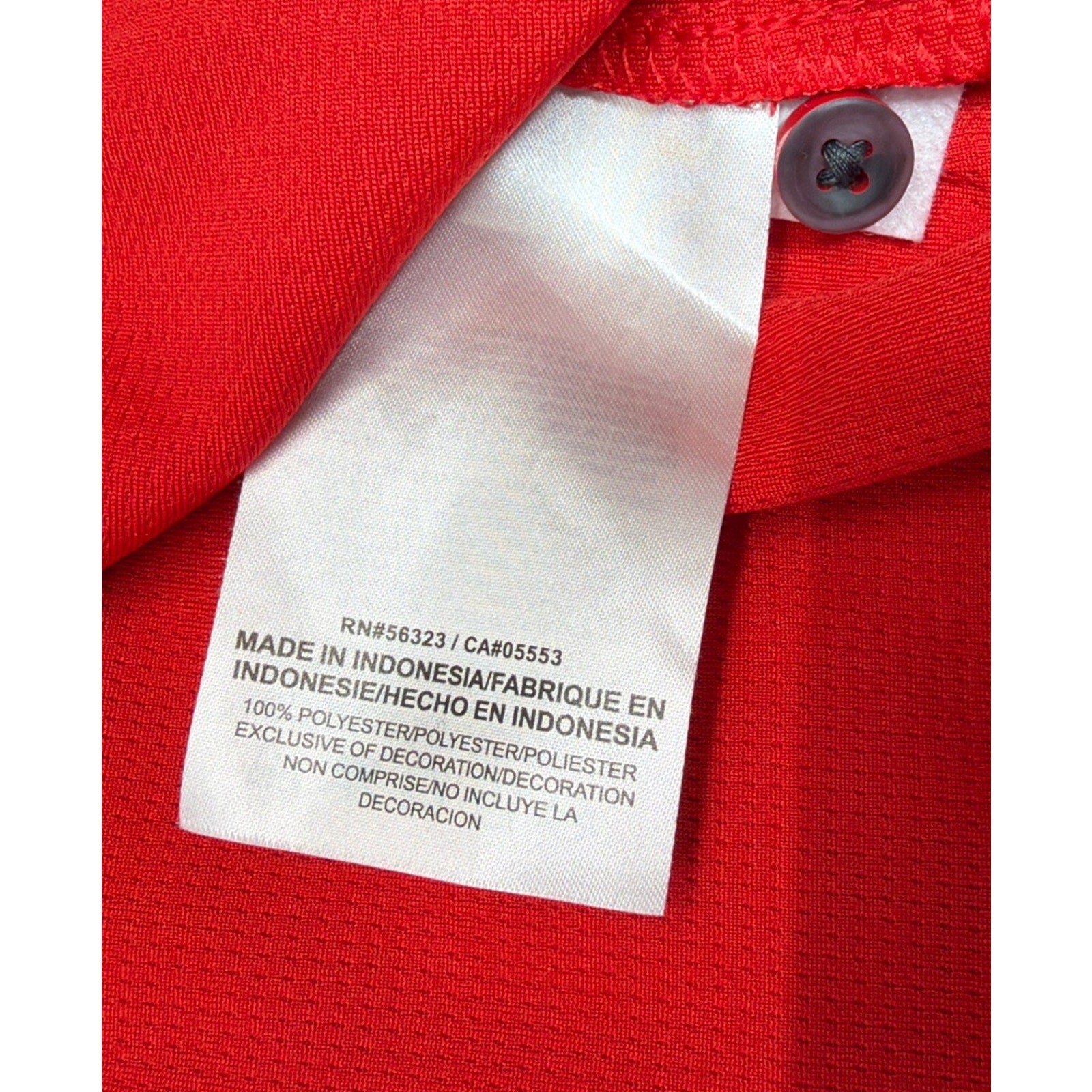Ole Miss Rebels Nike Dri-Fit Mens POLO Medium RED jersey Embroidered Logo