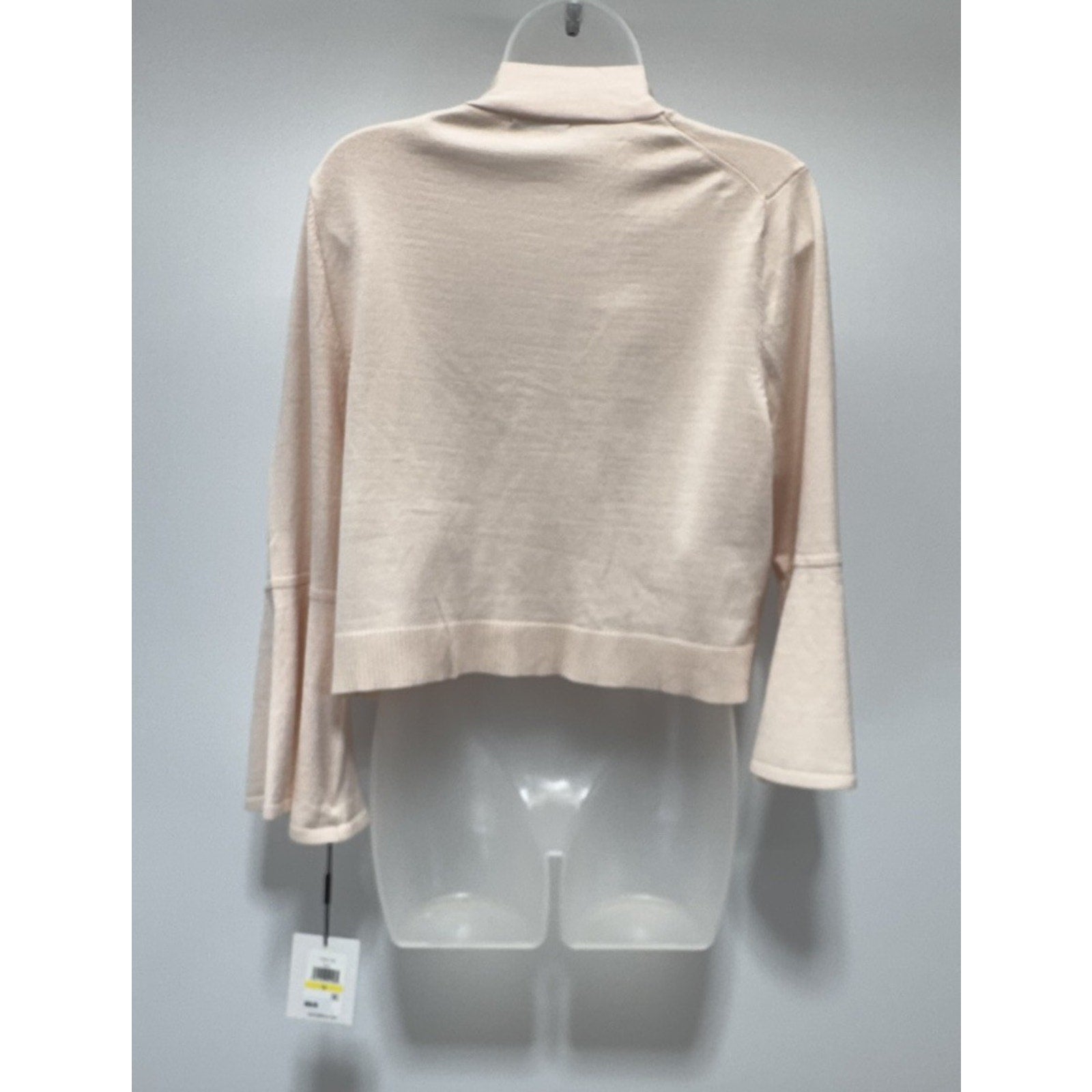Calvin Klein Cropped Open Front Blush Punk Cardigan Flutter Women’s Size Large