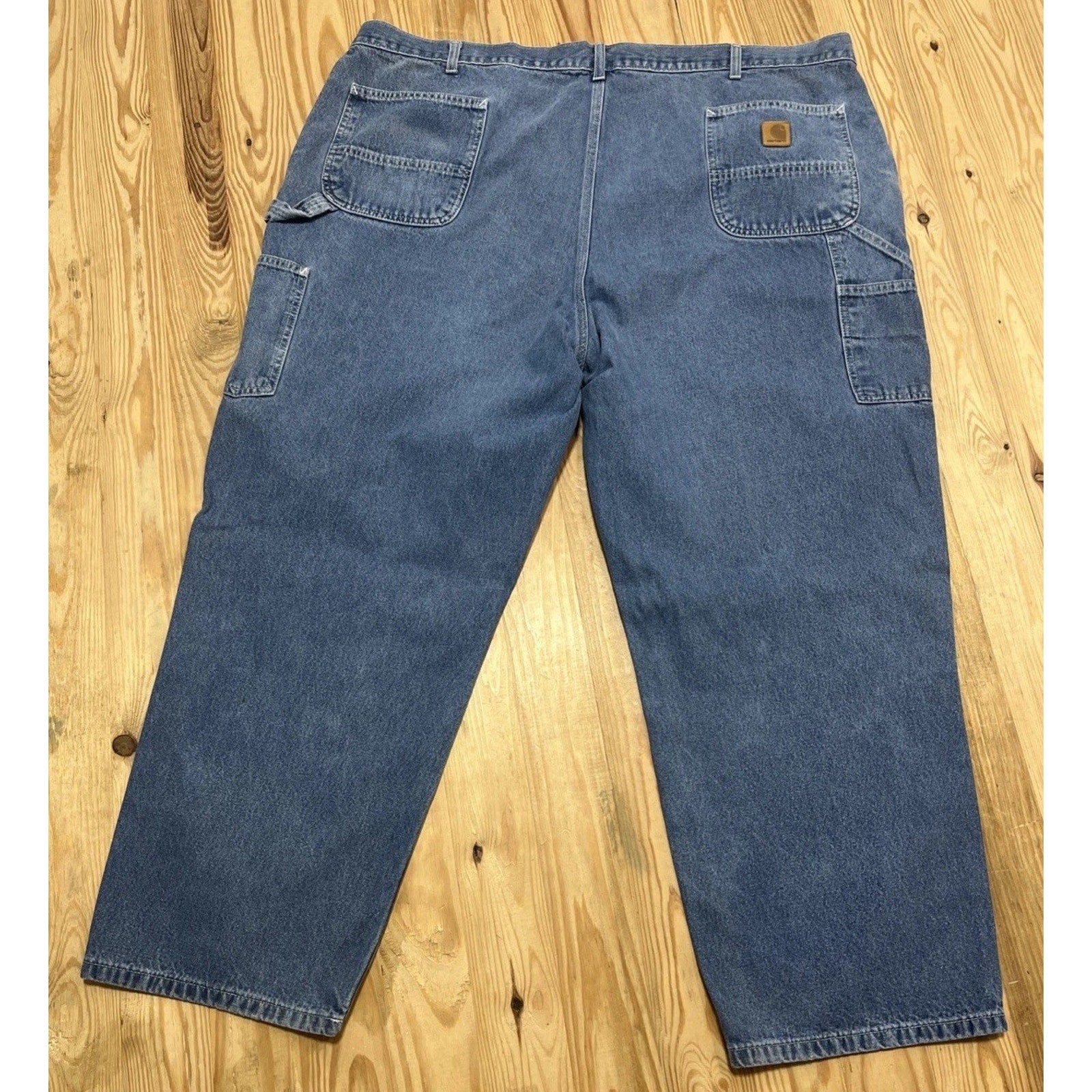Carhartt B13 DST Carpenter Utility Jeans Men's 48x30 in Medium Wash Blue - EUC!