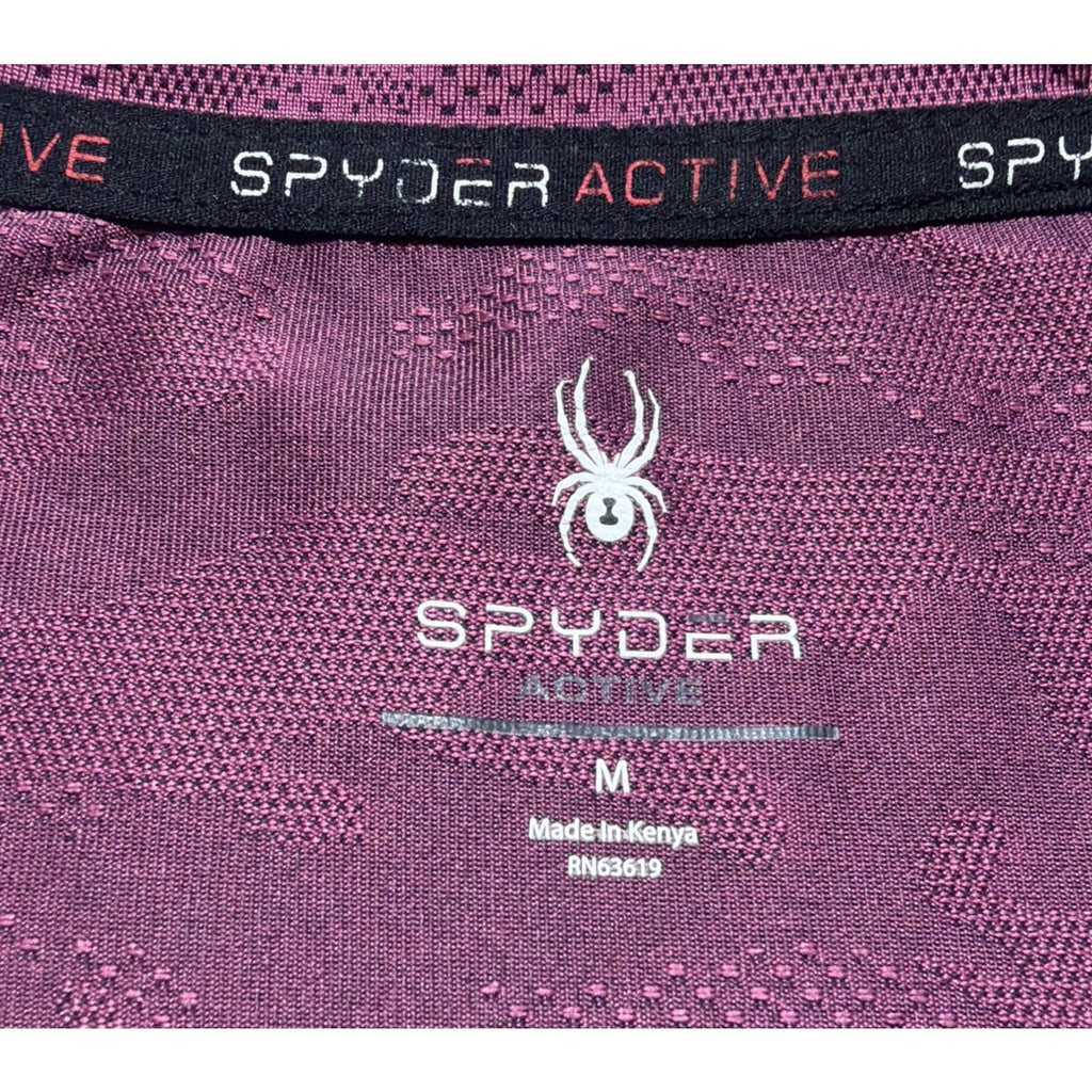 Spyder Active Wear Outdoor Athletic Women Purple Crop Shirt Size Medium￼