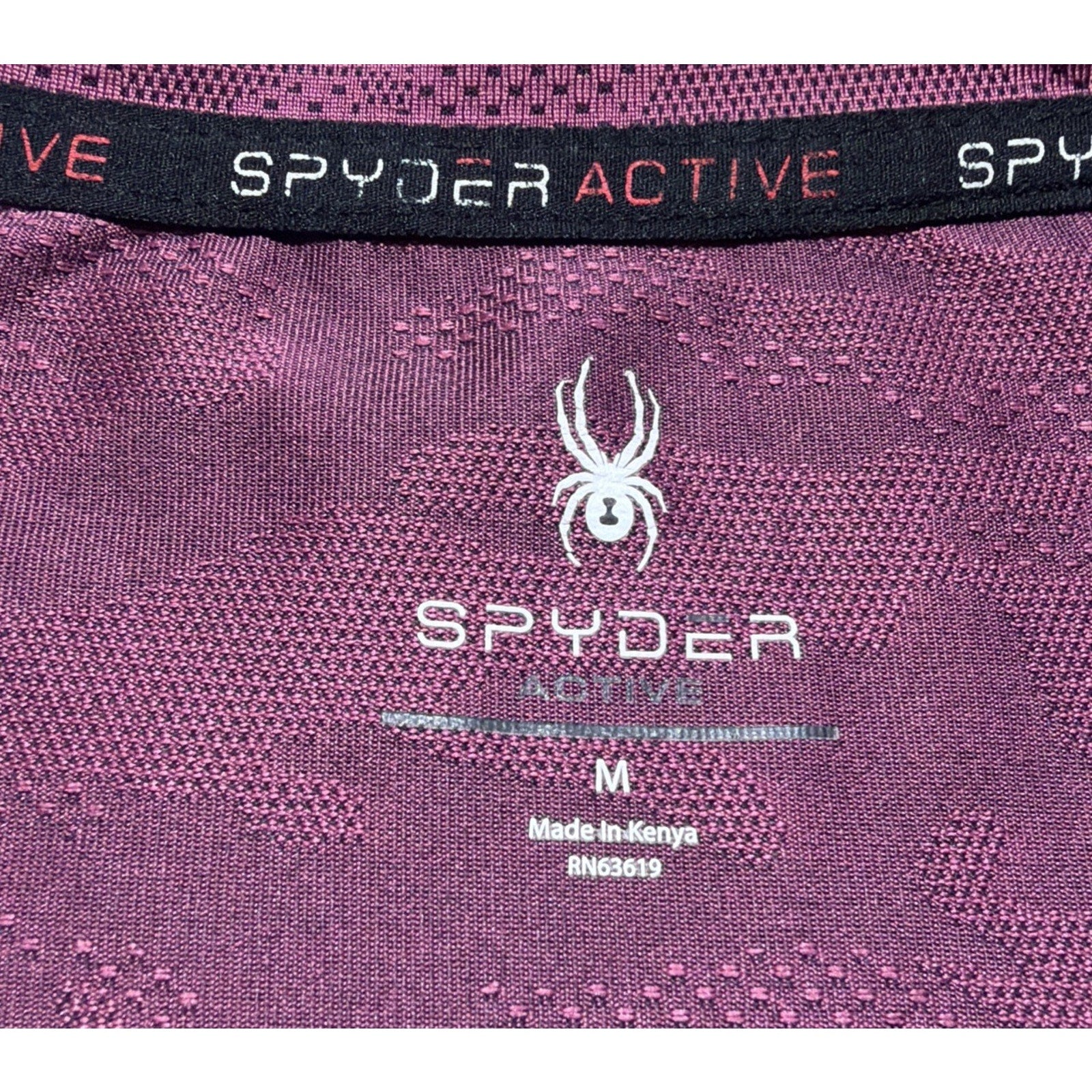 Spyder Active Wear Outdoor Athletic Women Purple Crop Shirt Size Medium￼