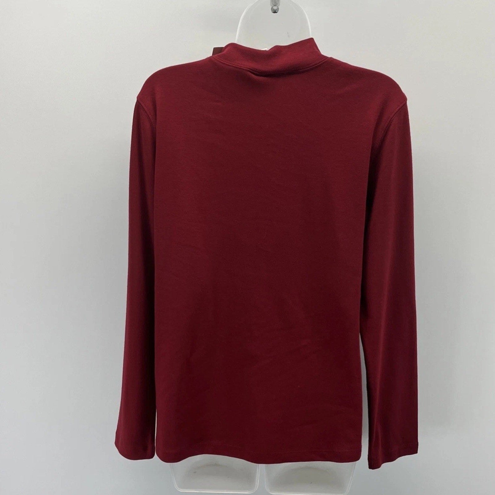 NWT Rebecca Malone Women's Top Burgundy L
