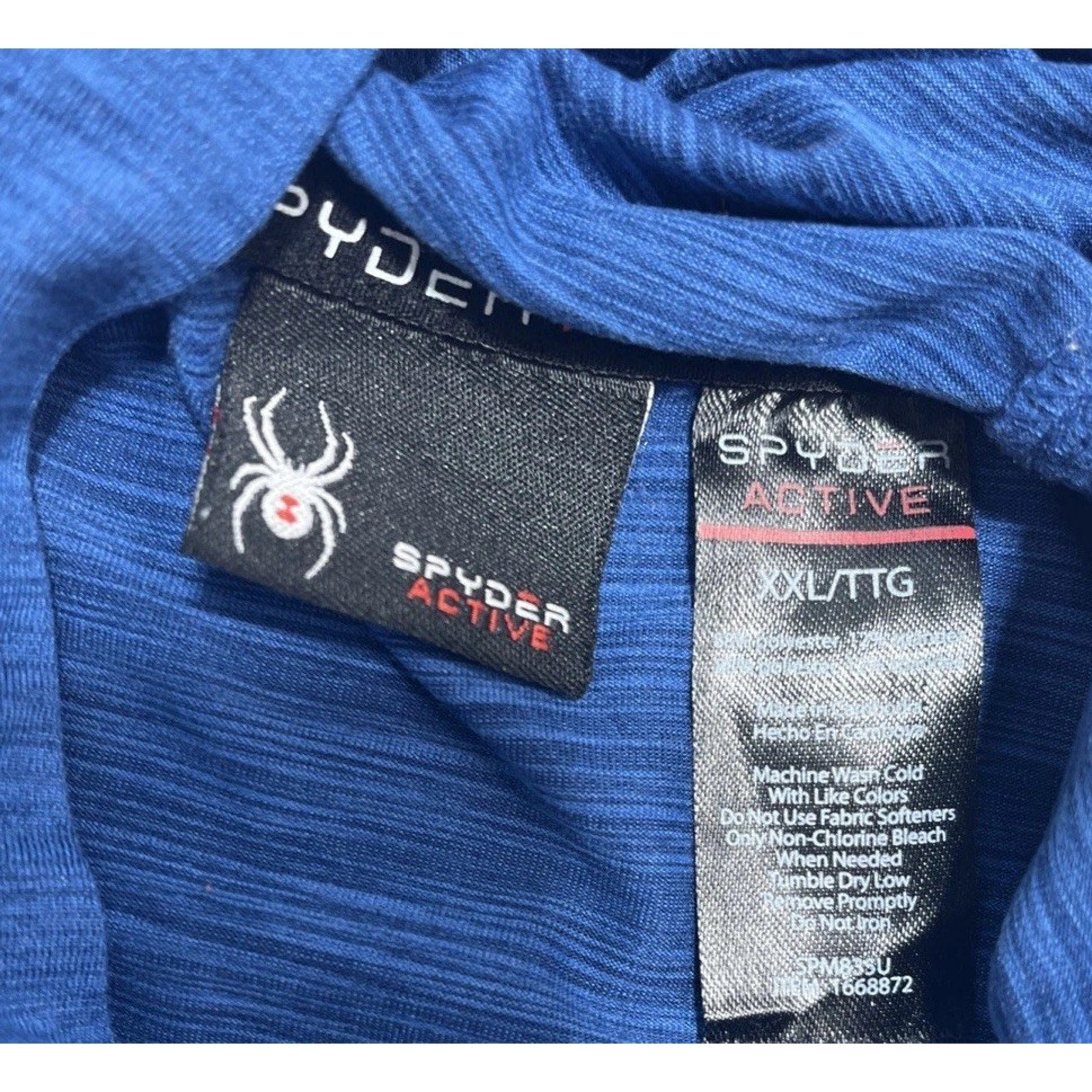 Spyder Active Men's Performance Lightweight Proweb Hoodie Blue XXL