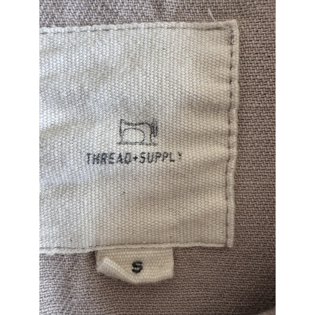 Thread & Supply Women’s Pink Cream Button Down Shirt – Size Small