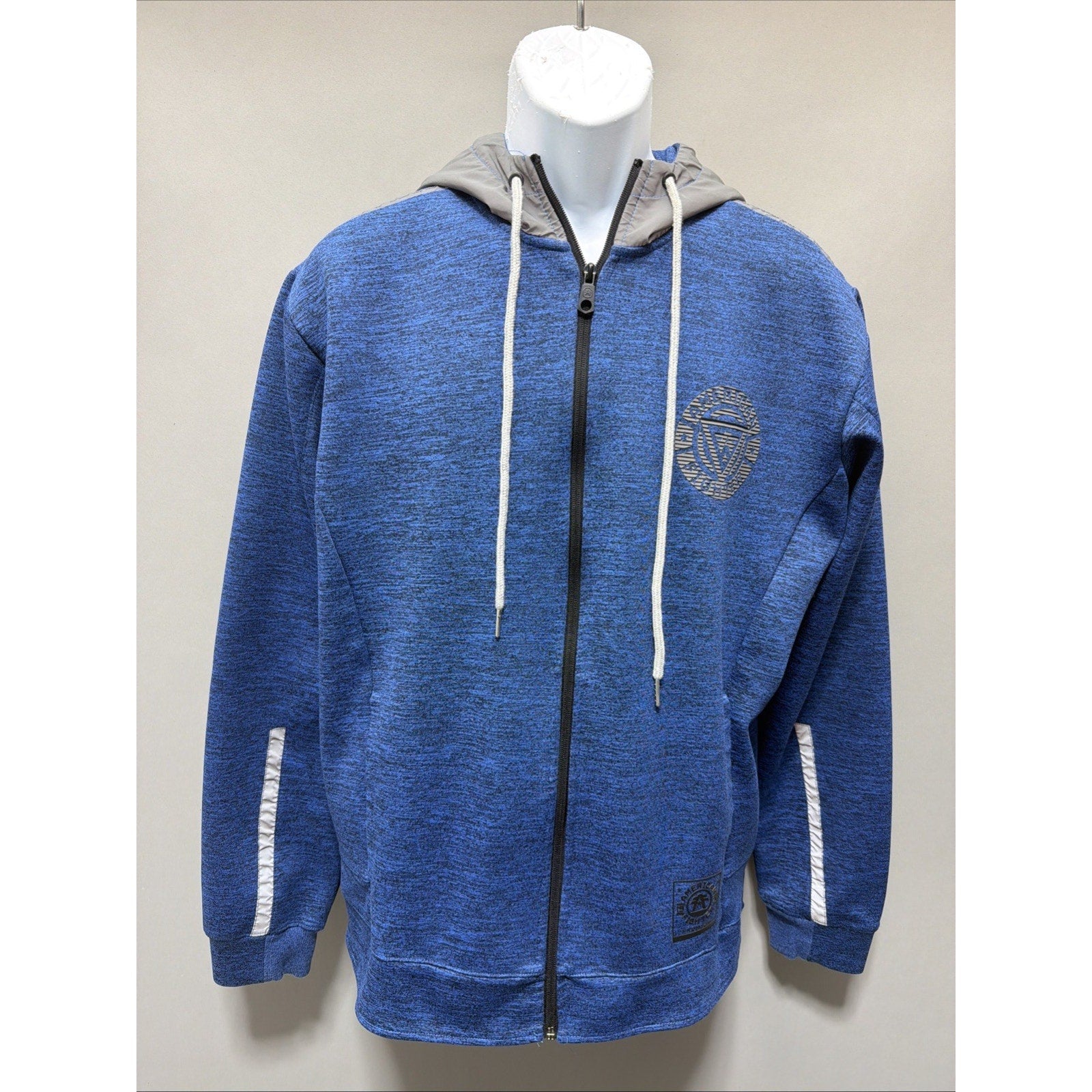 AMERICAN FIGHTER Premium Linear Men's ZIP UP HOODIE Jacket Biker MMA Size Large