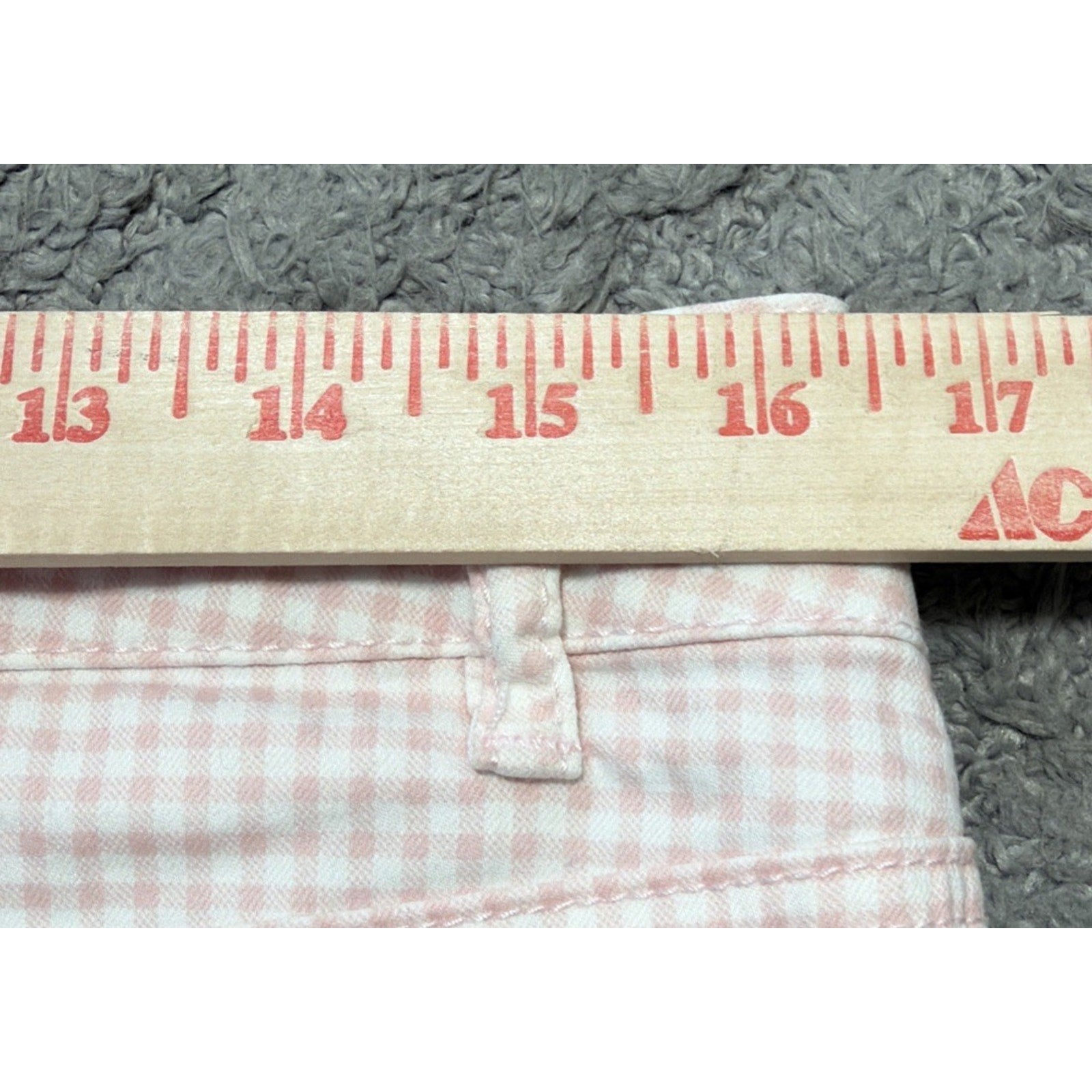 Womens Artisan NY Pink White Seersucker Shorts Size 12