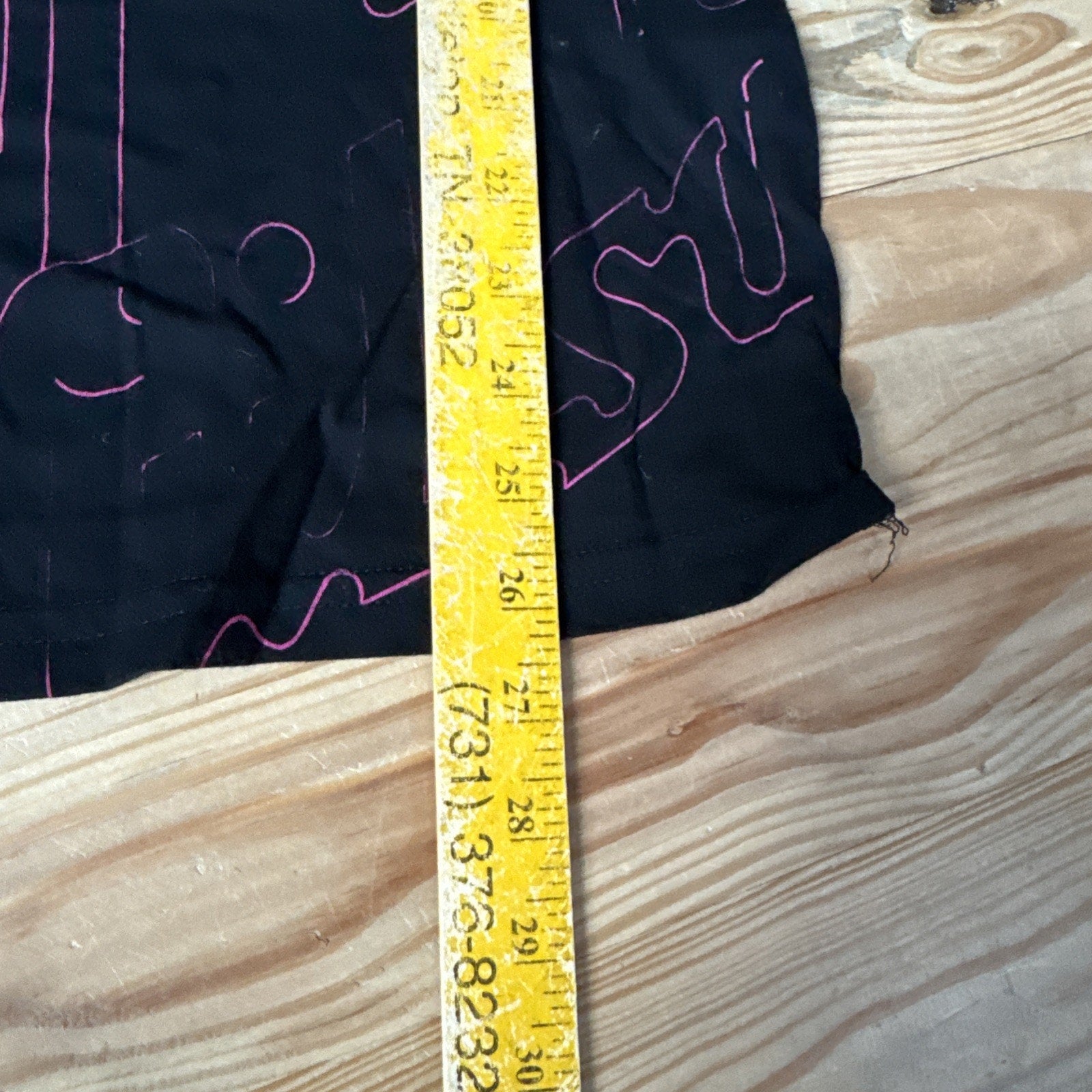 Gibson Pure T-Shirt Black Hot Pink Junior Size Small New Without Tags Vintage