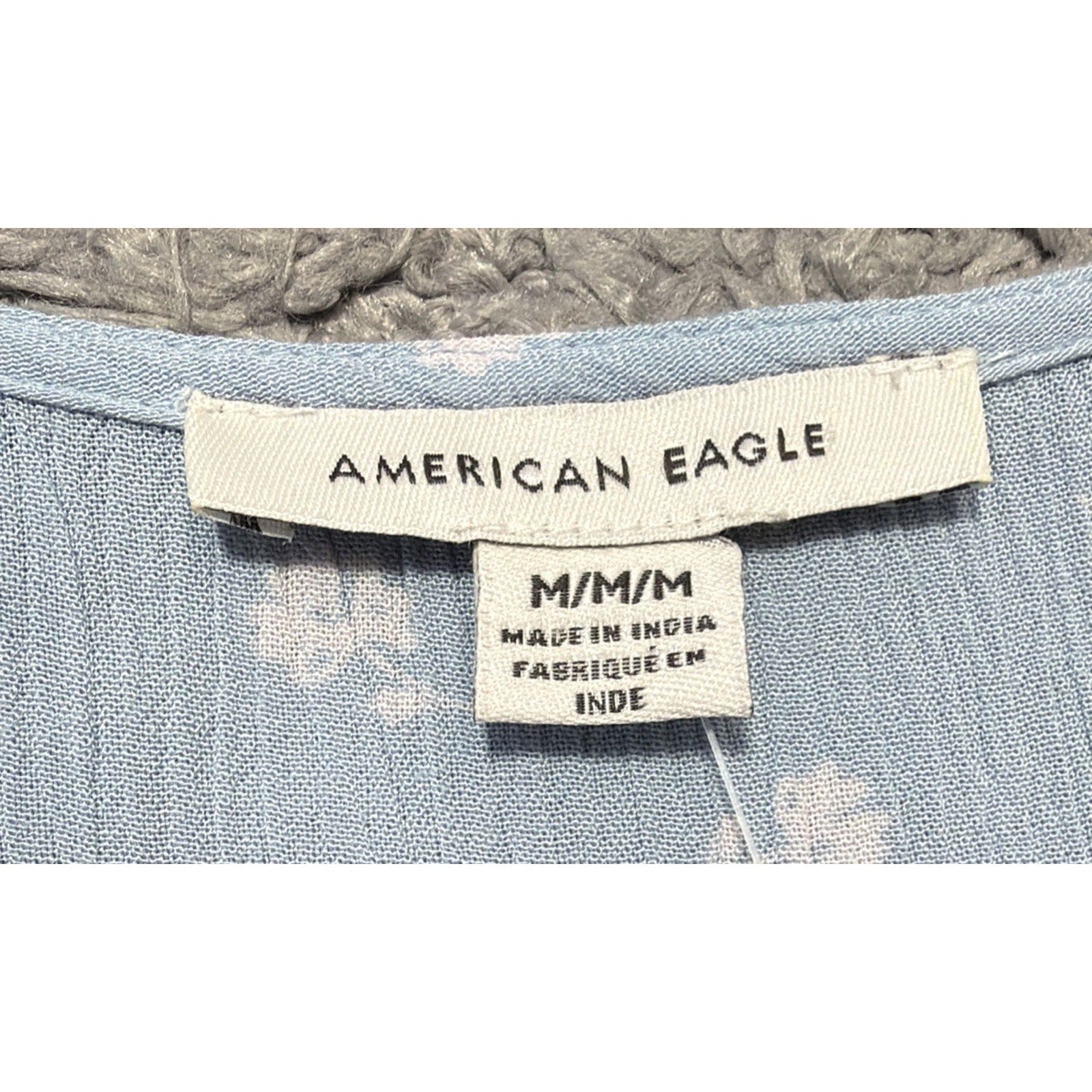 American Eagle Viscose Floral Long Sleeve Tiered Baby Doll Dress Size M NWT