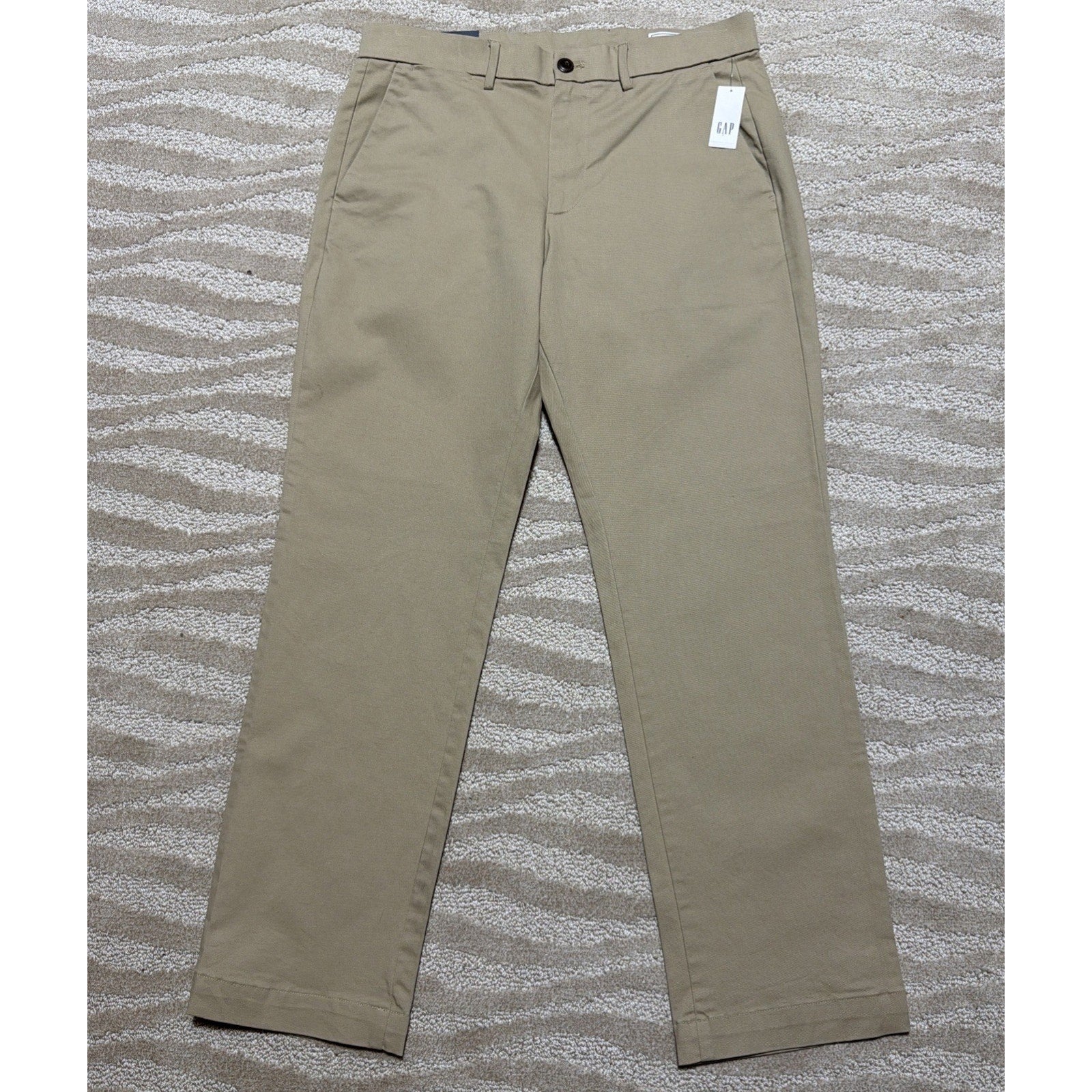 Gap Men’s 32x30 Stretch Comfort Waist Stain Resistant Straight Leg Pants NWT