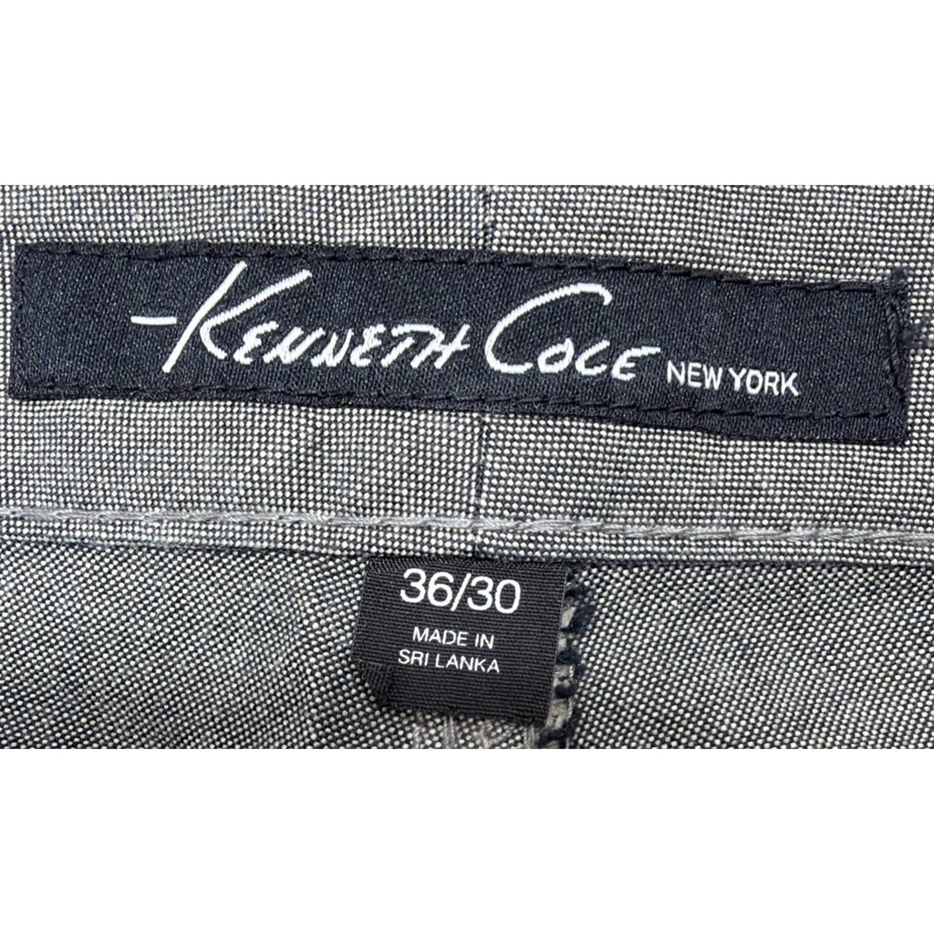 NWT Kenneth Cole Men's Pant Size 36x30 Gray Cotton Trouser