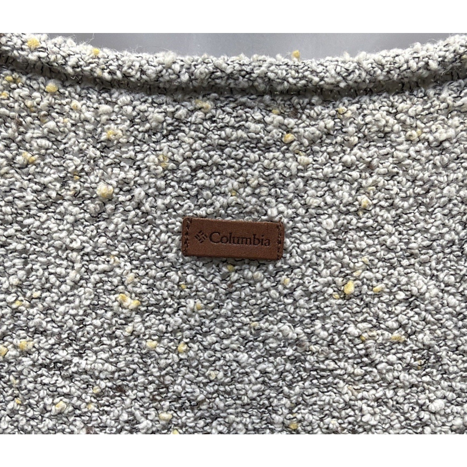 Vtg Columbia Speckled Oversized Sweatshirt Women's Size Medium Outdoors Casual