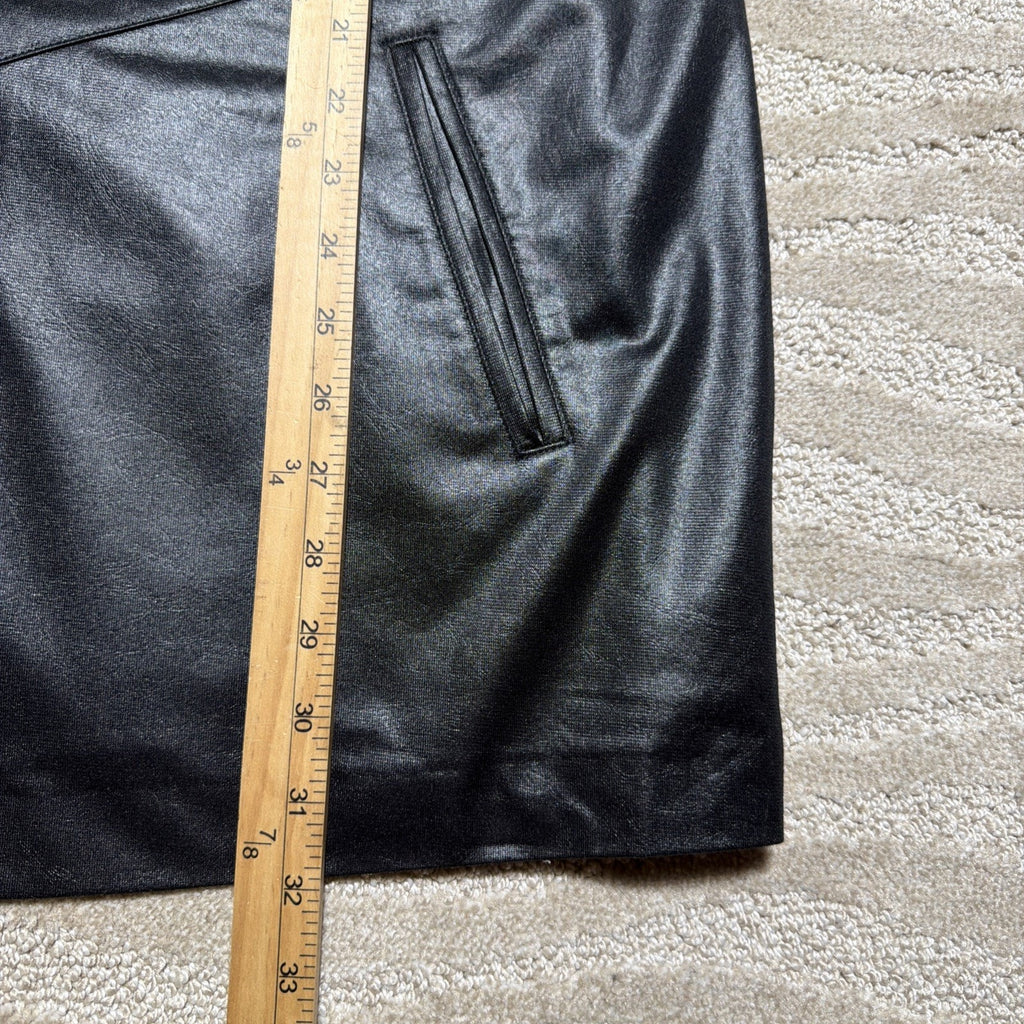Vintage Nancy Bolen Blazer for City Girl Leather like 90s womens 14 Made USA