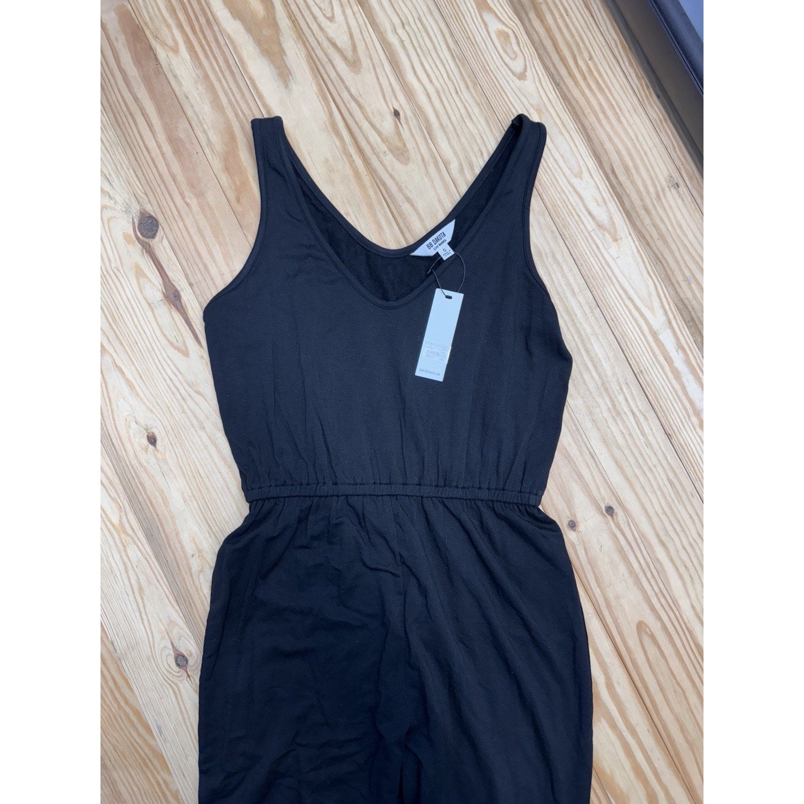 BB Dakota Steve Madden Womens Black Owe You One Jumpsuit Size Small BL103867