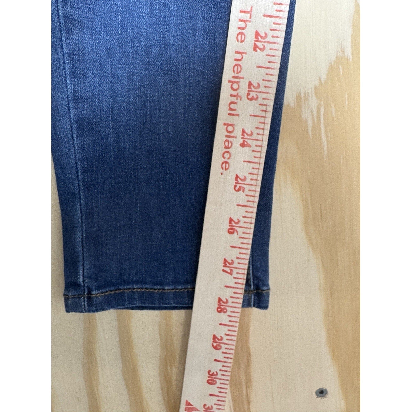 Wax Jean Denim Overalls Womens Small Distressed Skinny Ankle Bib Medium Wash
