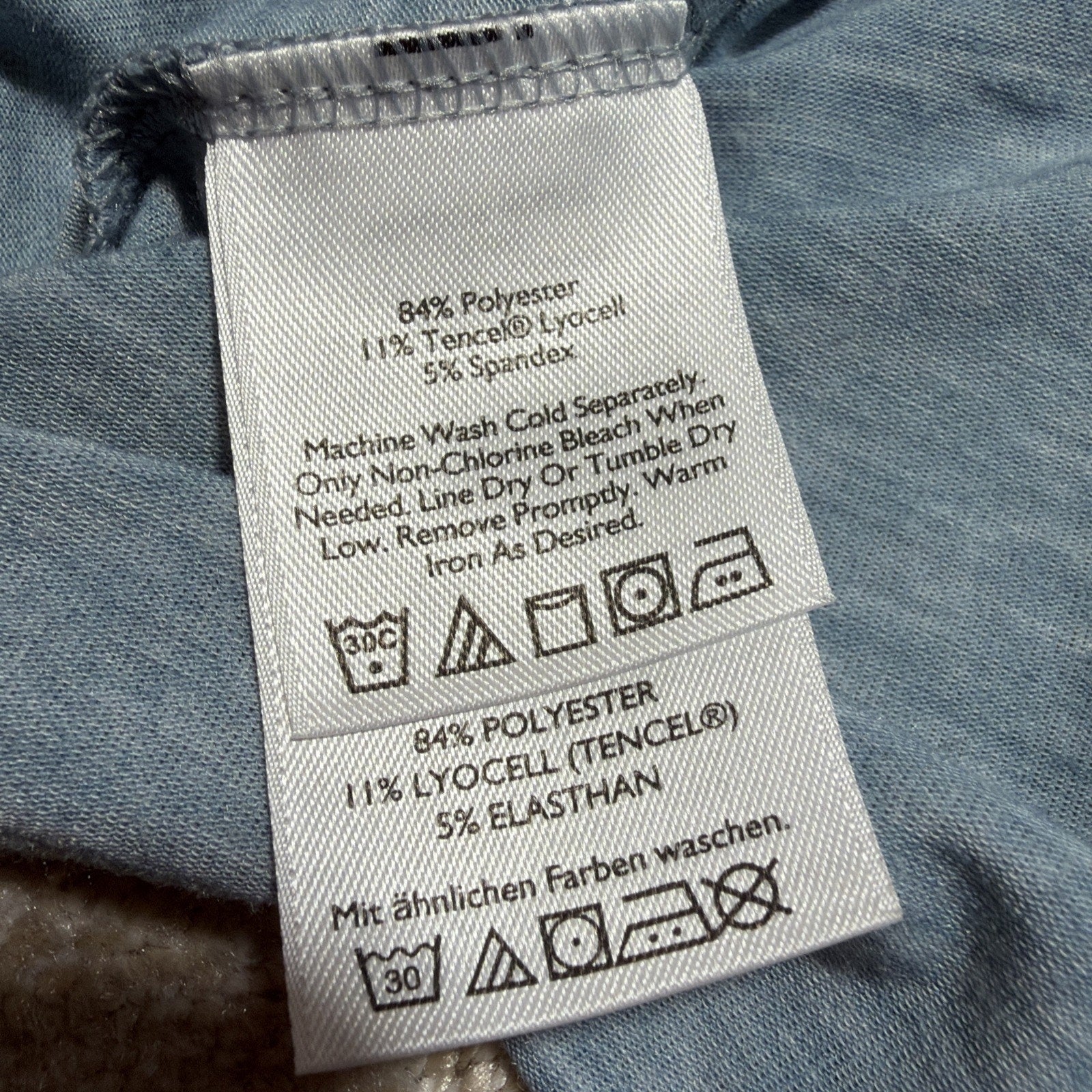 Eddie Bauer Travex Long Sleeve Performance Tee Women's S Blue Stretch Active