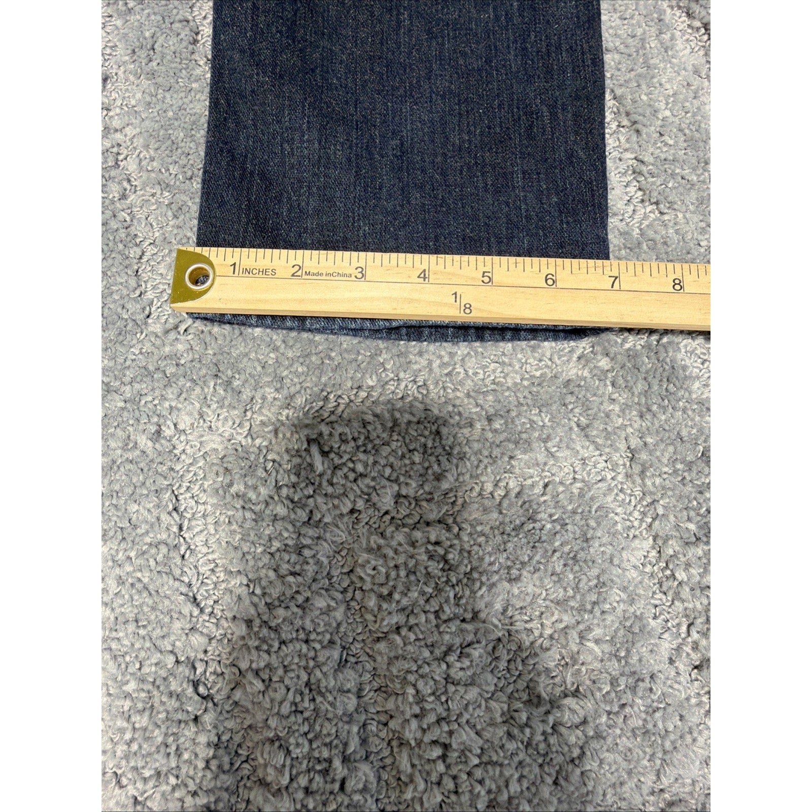 Free World Size 33 Dark Blue Denim Skinny Fit Jeans Men's Messenger