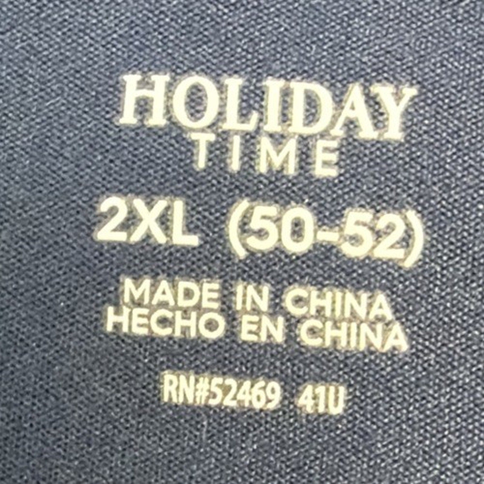 Holiday Time Mens Fun Christmas Sleepwear Size XXL Forced Family Fun