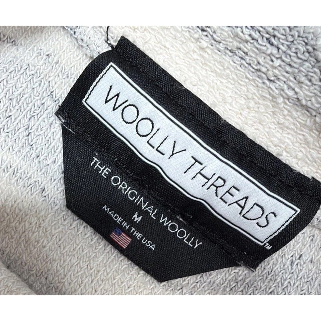 Women’s Woolly Threads The Original Woolly Sweater M Gray And Cream Made In USA