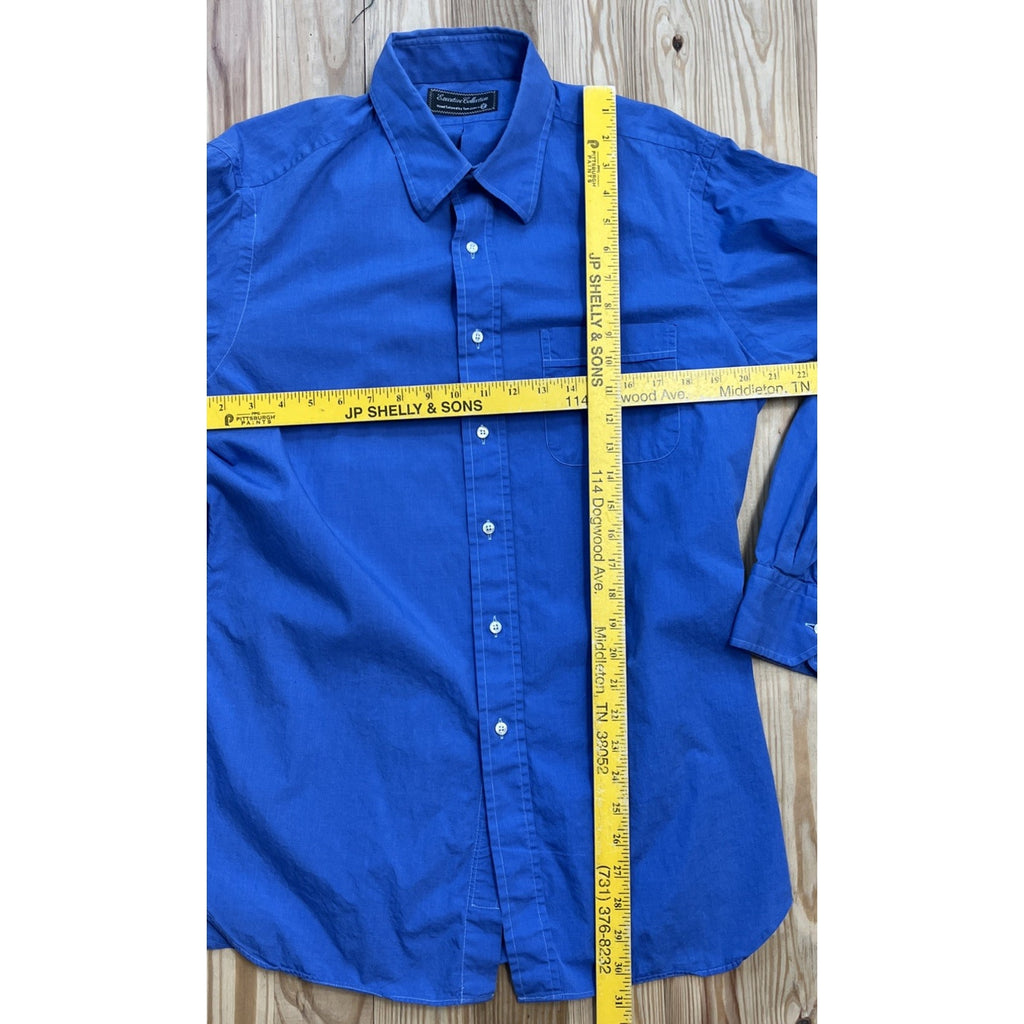 Tom James Custom Executive Collection Tailored Blue Shirt XL