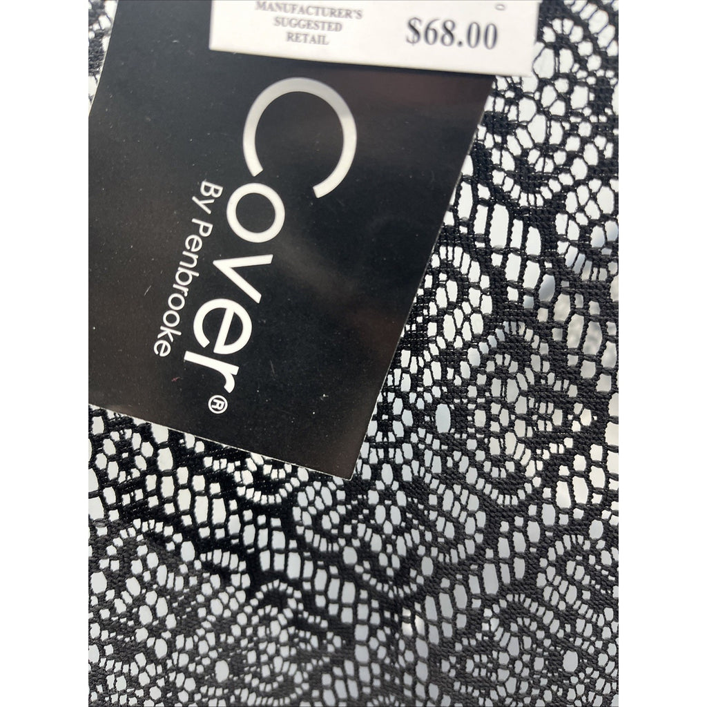 Take Cover By Penbrooke Black Lace Up Cover Up Size XL
