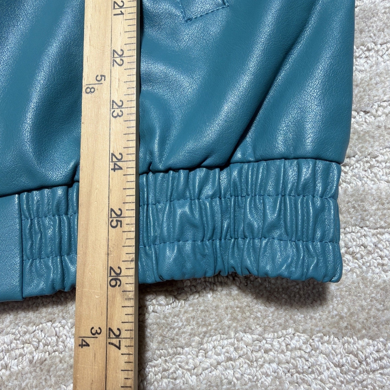 AUTOMET Womens S Oversized Leather Jacket Faux Suede Fashion Motorcycle Coat NWT