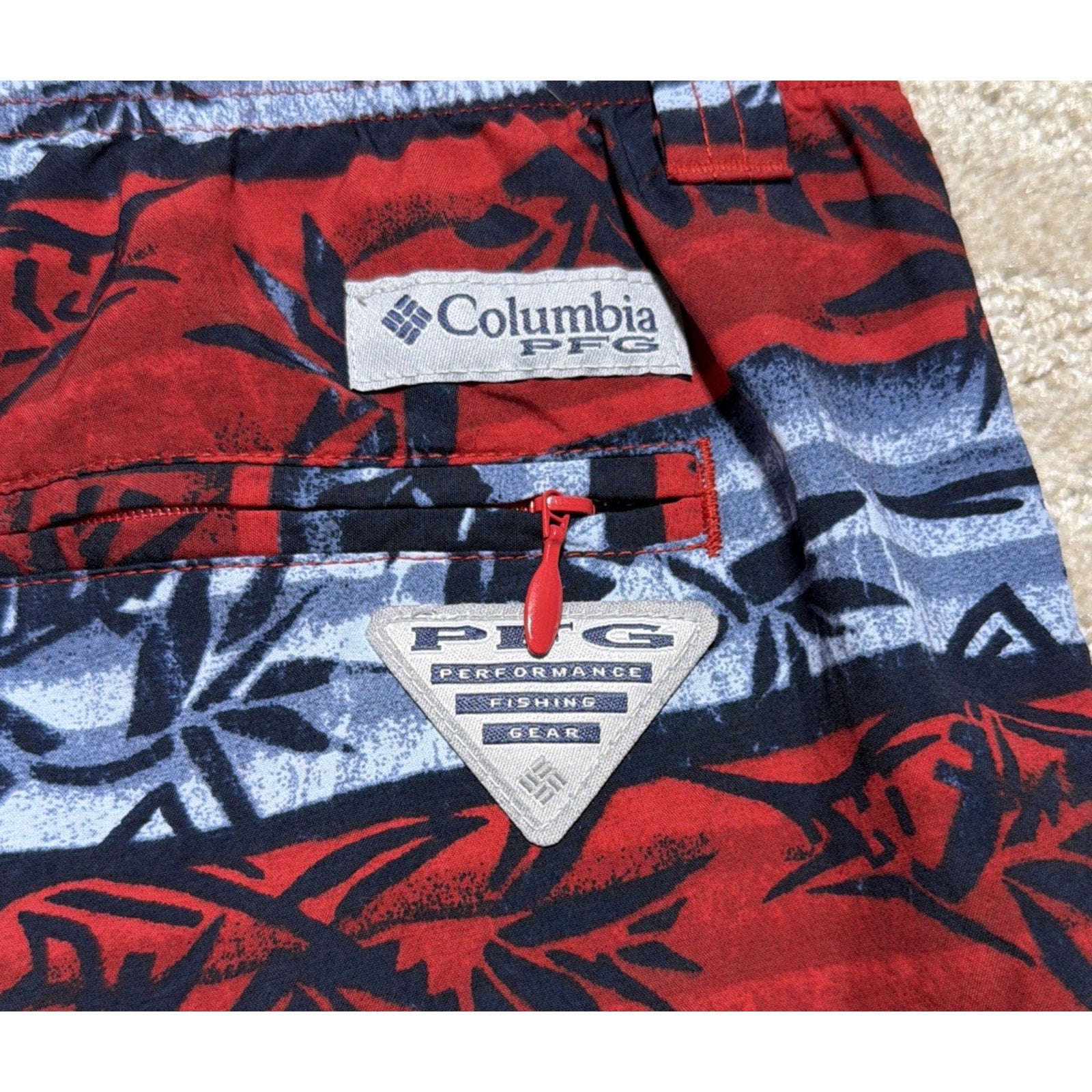 Men's Columbia PFG Omni-Shade Super Backcast Water Shorts Swim Trunks 6" XXL