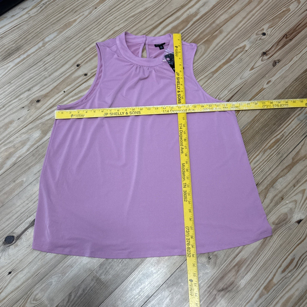 Torrid Rayon Pleated Neck Tank Sleeveless Wild Rose Pink Women’s Size 3X NWT