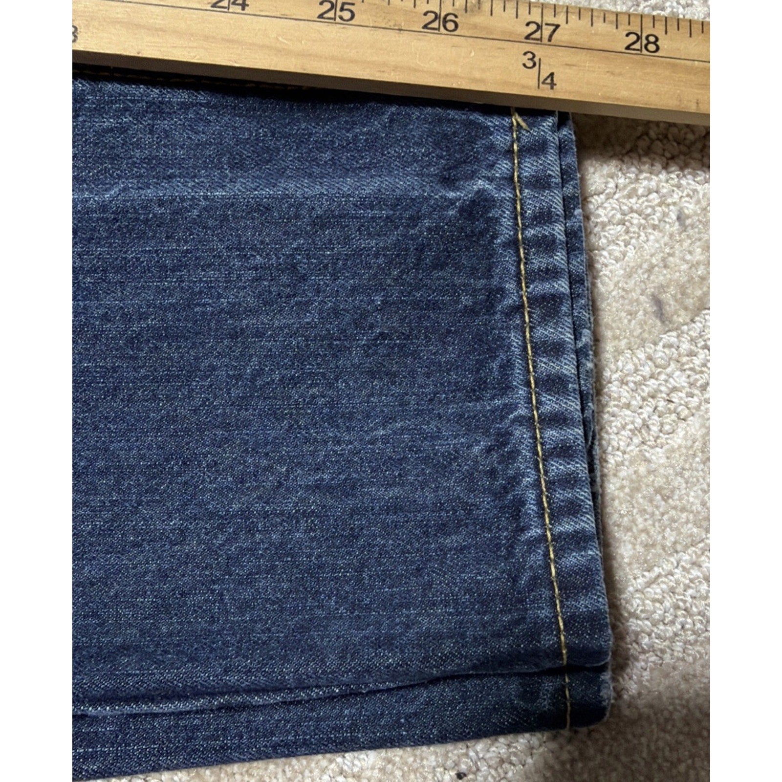 Aeropostale Mens Jeans 28x28 Blue Denim Essex Straight Leg Whisker