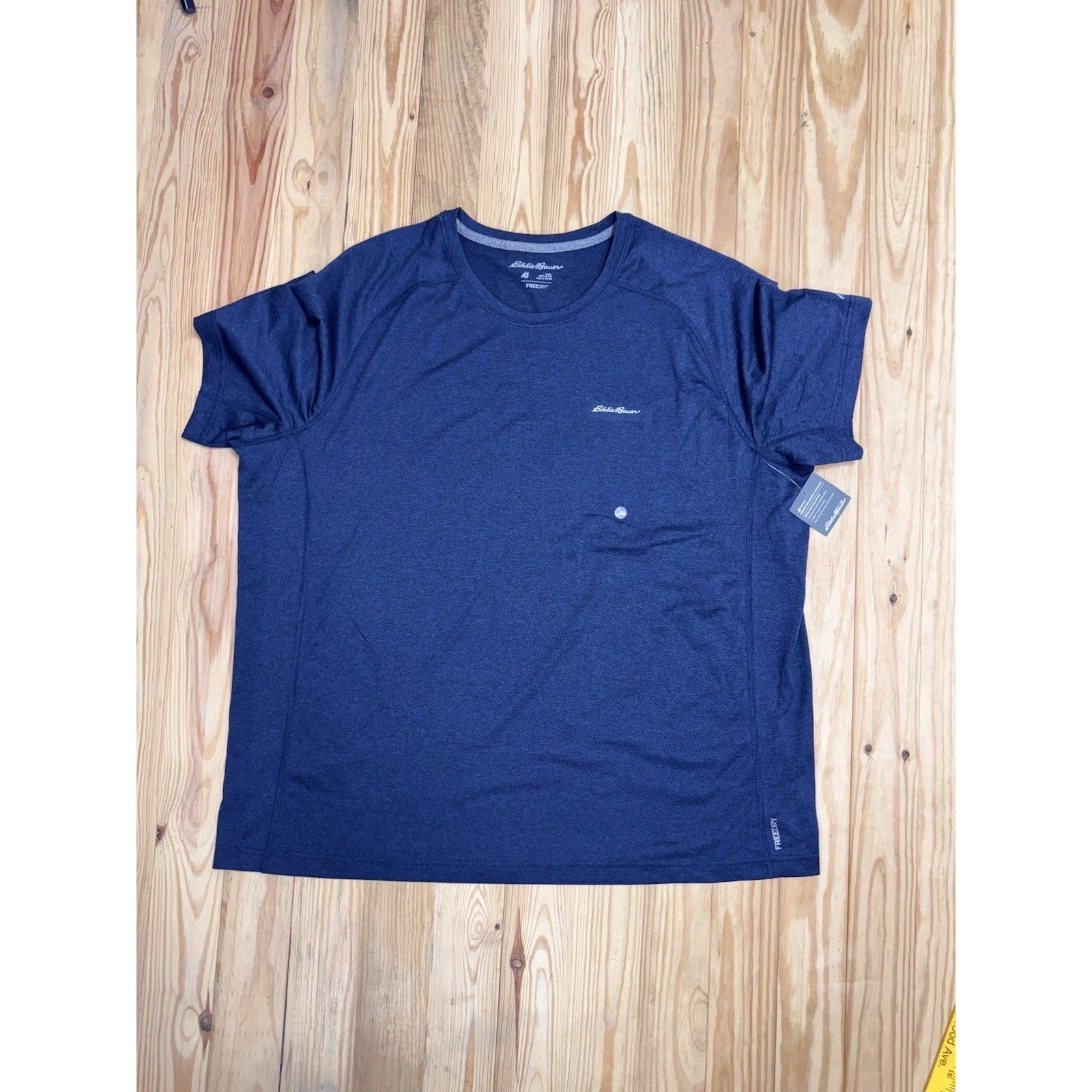 NEW Eddie Bauer Men's Adult Sz 2XL T-Shirt Freedry Resolution Tee Atlantic