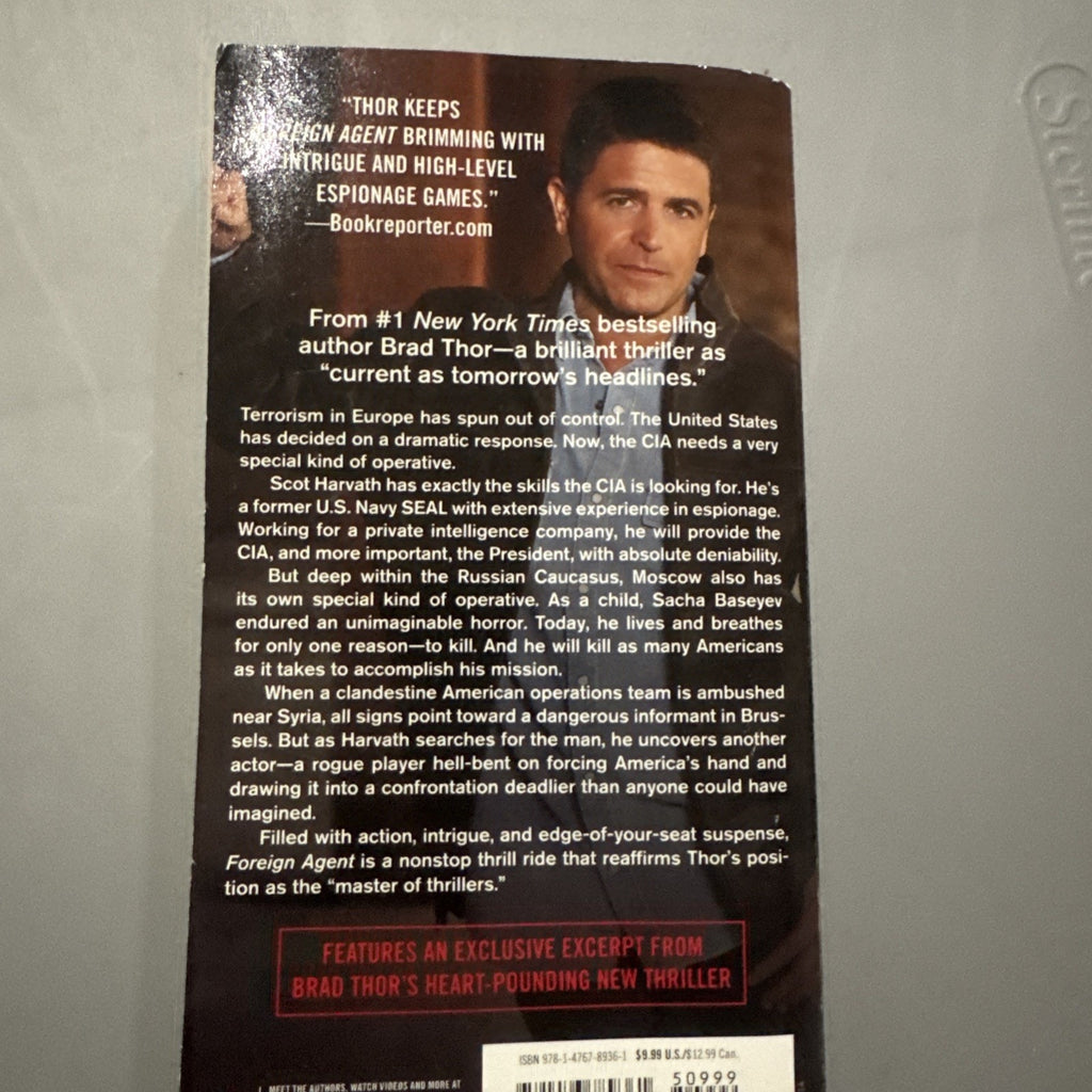 Foreign Agent: A Thriller (The Scot Harvath Series) By Thor, Brad - VERY GOOD