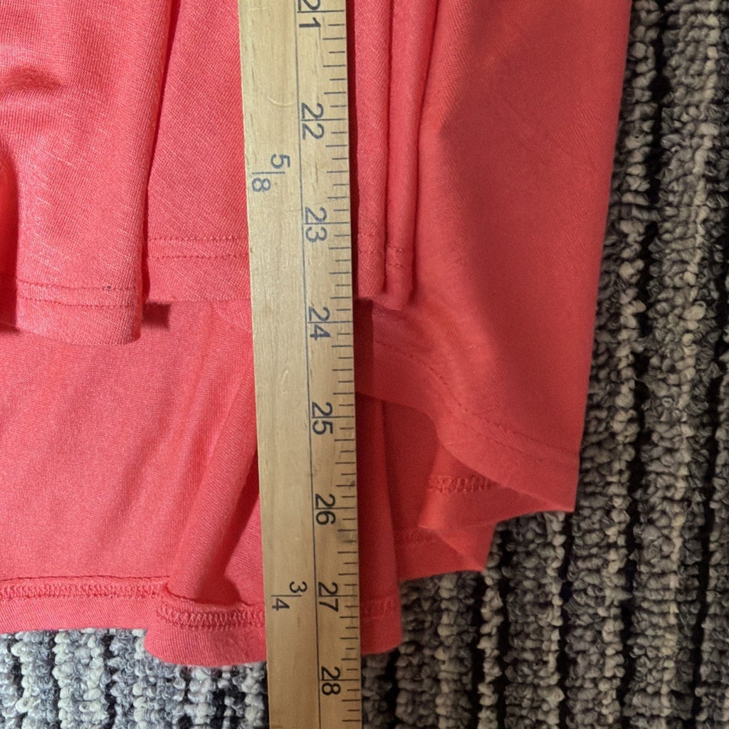 Luxe USA Coral Tunic Tank Top Womens S Small Stretch Boho Sleeveless Slinky
