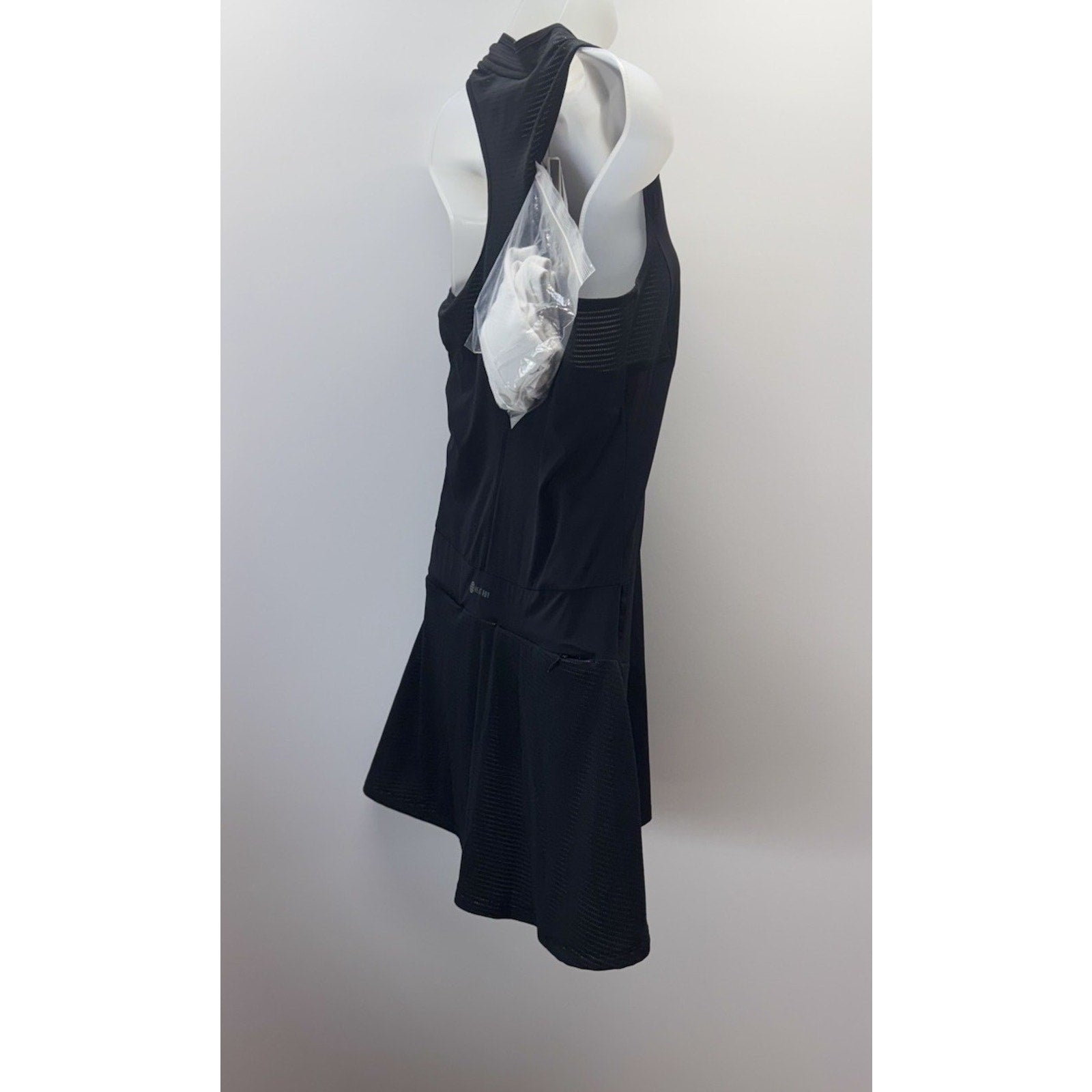 Adidas Sport HEAT.RDY Golf V-Neck Racerback Dress Womens Small Black