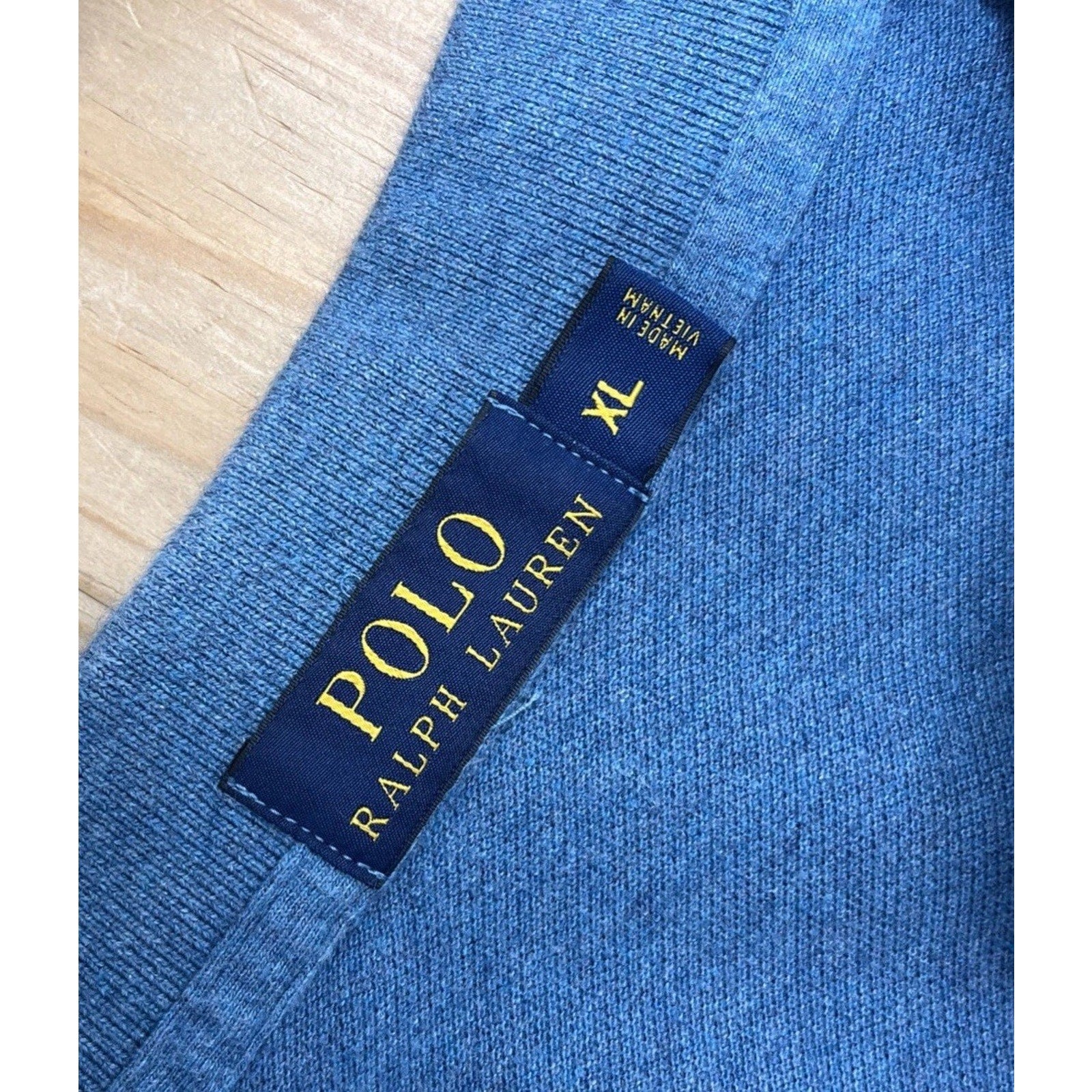 Polo Ralph Lauren Blue Custom Fit Short Sleeve Polo Mens Size XL